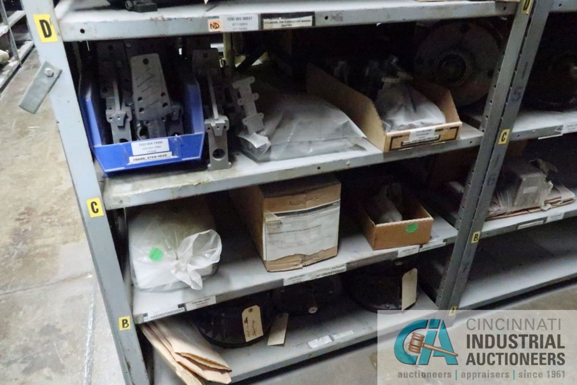 (LOT) (8) SECTIONS STEEL SHELVING W/ MISC. MODULES, CONTROLLERS, VELDING SYSTEMS, PUMPS, LIGHT - Image 11 of 16