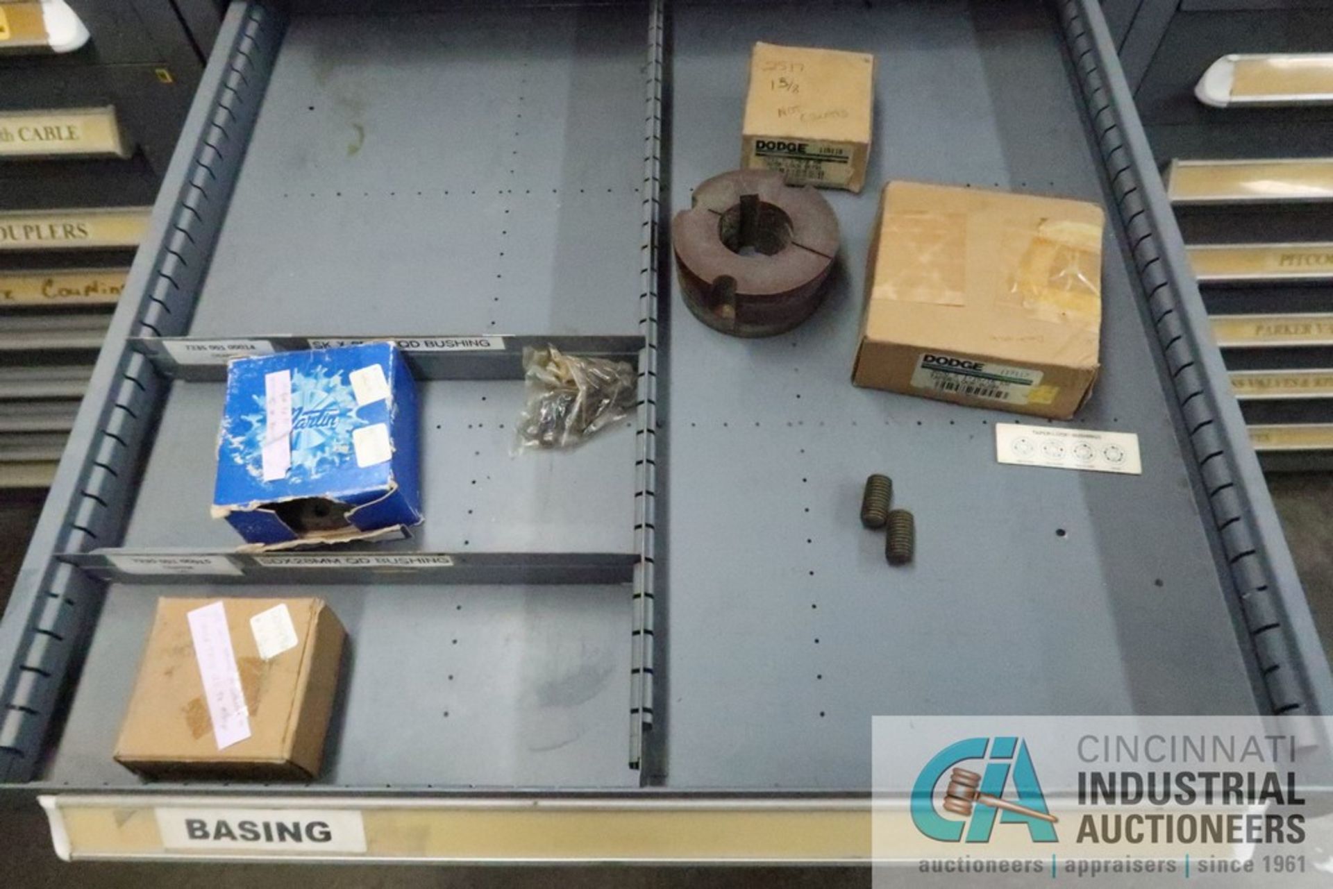 15-DRAWER LISTA CABINET WITH CONTENTS INCLUDING MISCELLANEOUS BUSHING AND FLANGES (CABINET LI) - Image 8 of 13