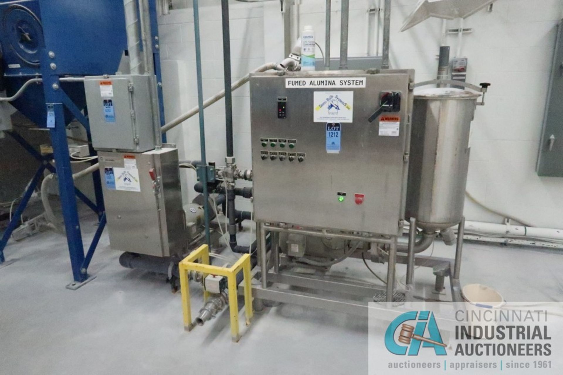 SEMI-BULK SYSTEMS SKID MOUNTED DRY INGREDIENT HANDLING SYSTEM WITH WALL MOUNT PREMIX CONTROL, 15
