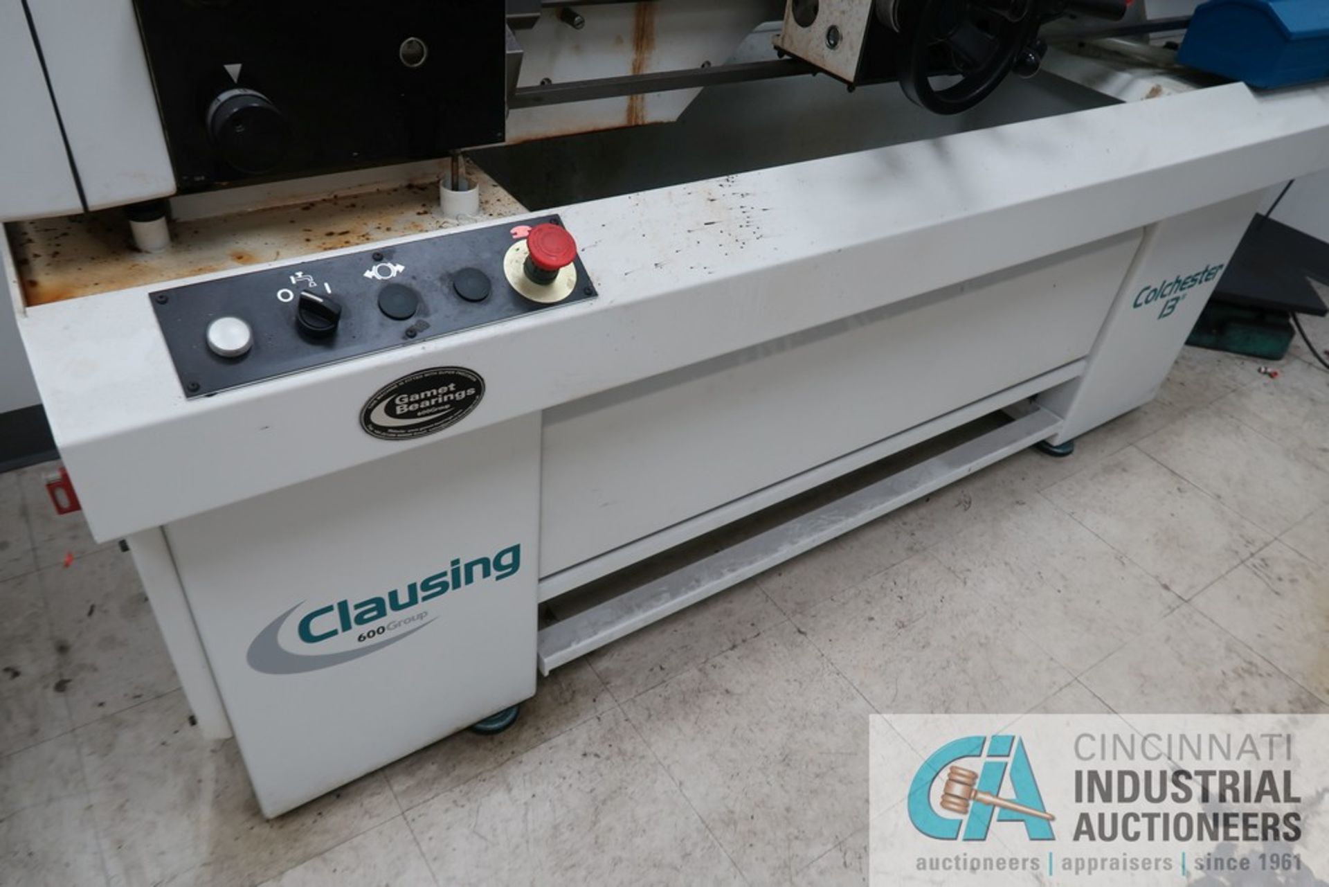 13" X 40" CLAUSING MODEL 8027J GEARED HEAD ENGINE LATHE; S/N NG01496, WITH 6" THREE JAW CHUCK AND - Image 8 of 11