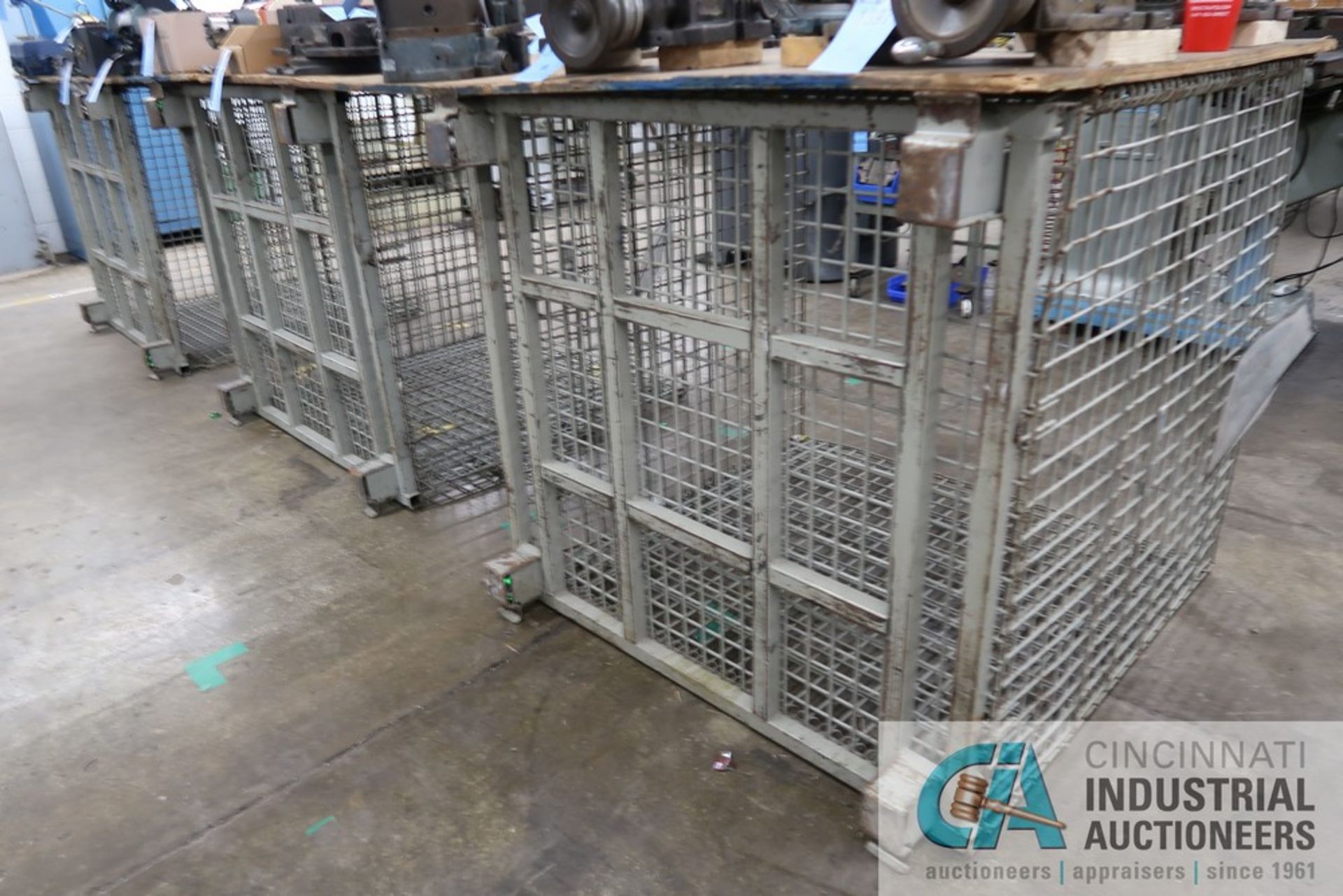 ****42" X 46" X 42" DEEP COLLAPSIBEL / STACKABLE WIRE BASKETS **DELAY REMOVAL - PICKUP 8-11-2021** - Image 6 of 6