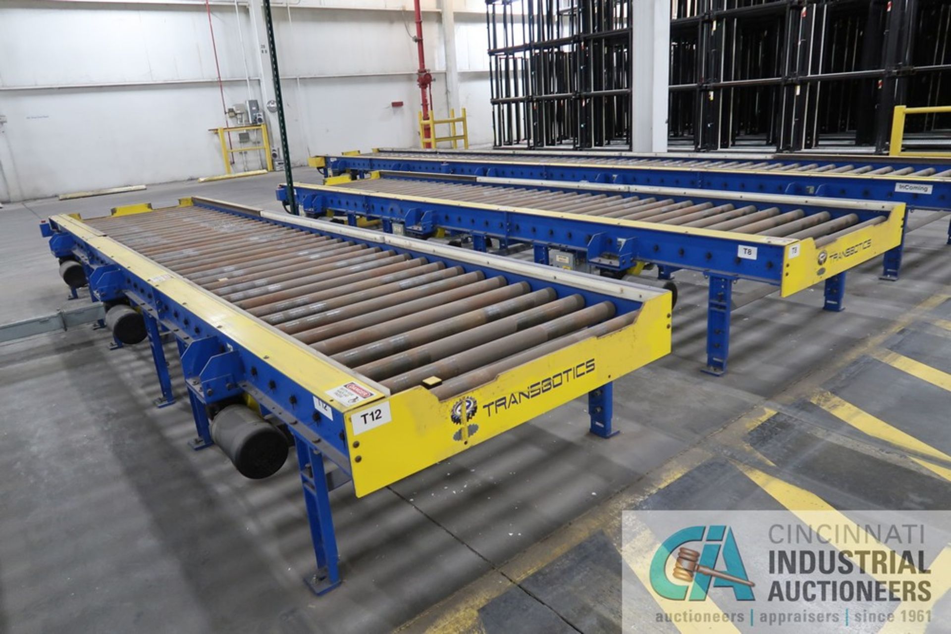 LINES 40" WIDE X 18' LONG (APPROX.) TRANSBOTICS MODEL CDLR-7244 CONVEYOR ACCUMULATOR STATIONS WITH - Image 3 of 18