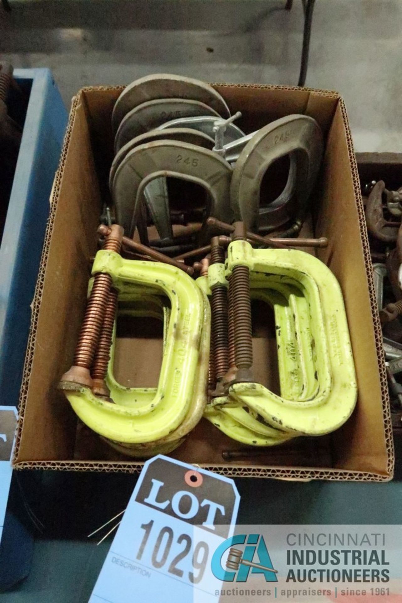 (LOT) (8) 5" AND (7) 3" HEAVY DUTY C-CLAMPS