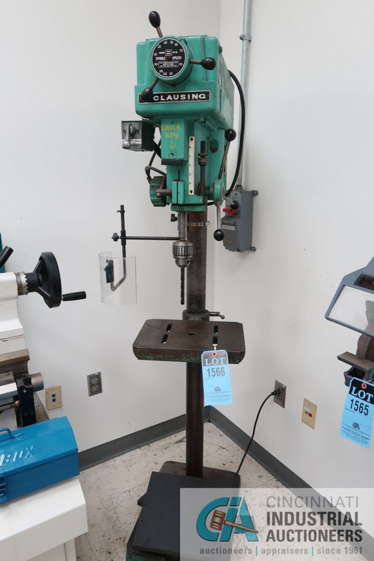 15" CLAUSING MODEL 1691 FLOOR DRILL; S/N 517659