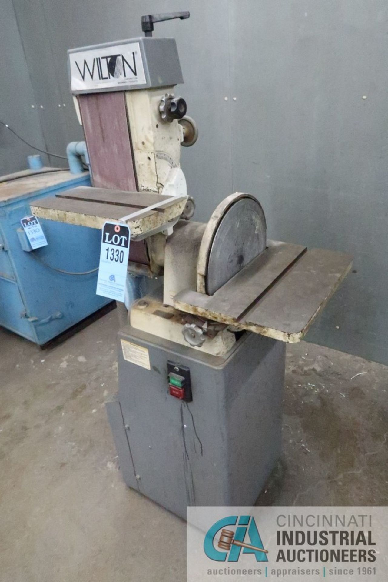 6" BELTS / 12" DISC WILTON MODEL 4200A CABINET TYPE SANDER; S/N 0411098, WITH MFG UNKNOWN DUST - Image 2 of 4