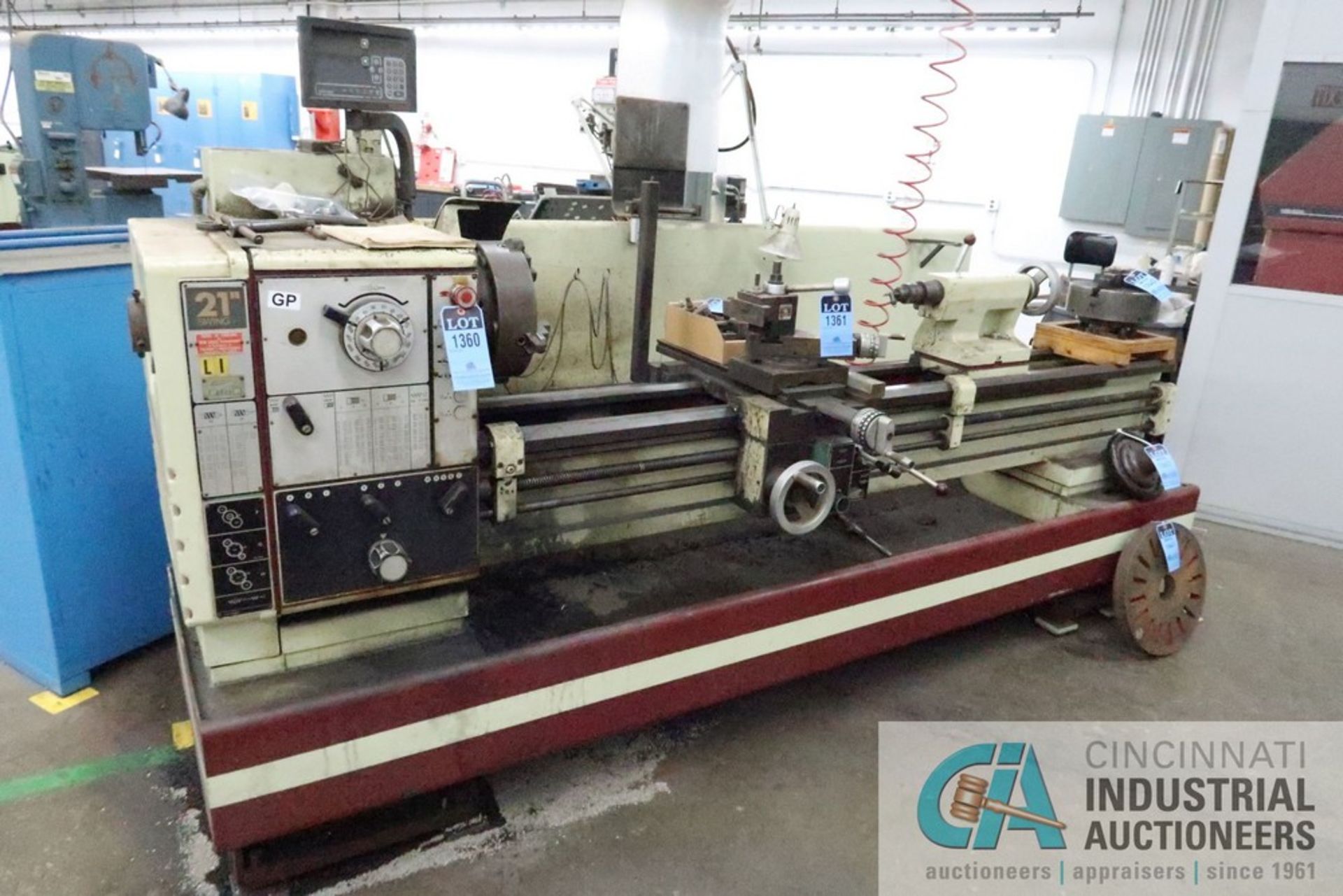 21" X 80" HARRISON MODEL M50 GEARED HEAD ENGINE LATHE; S/N 1718-1494, WITH NEWALL DP700 DRO, 3-1/ - Image 2 of 10