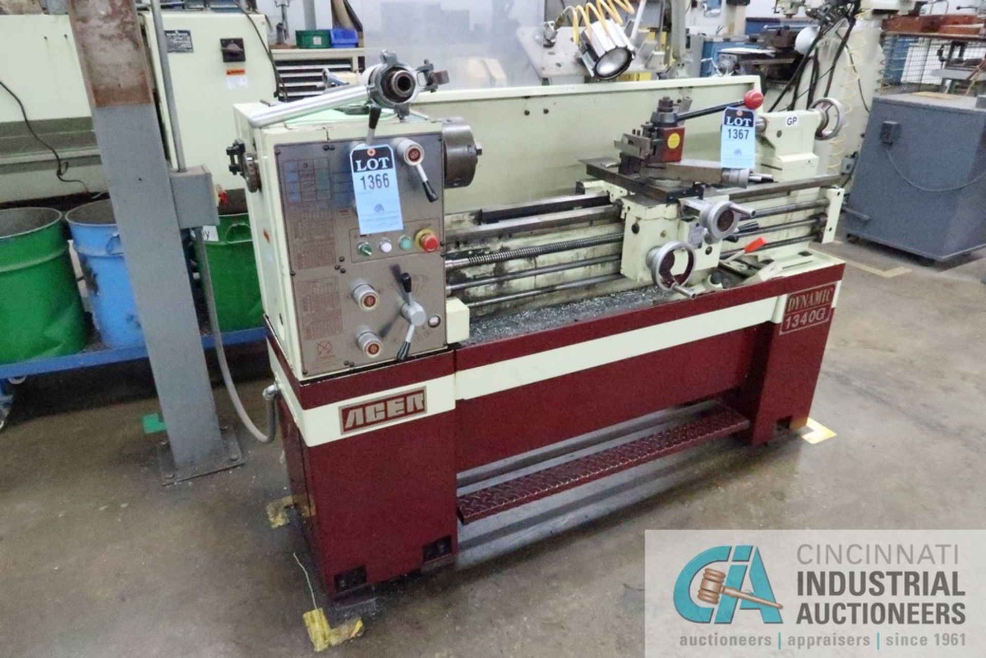 13" X 40" ACER MODEL DYNAMIC-1340G GAP BED GEARED HEAD ENGINE LATHE; S/N N2120388, ROYAL 5C LEVER - Image 2 of 8