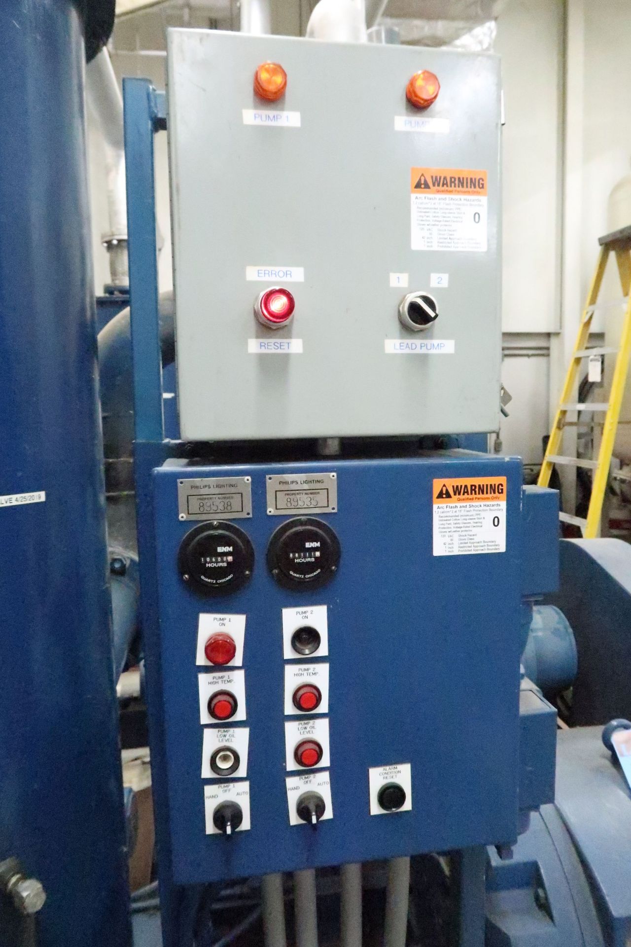 100 HP DYNASEAL TRAVAINI MODEL TRSA200/2500/C/F SKID MOUNTED VACUUM PUMP WITH CONTROL PANEL - Image 3 of 7