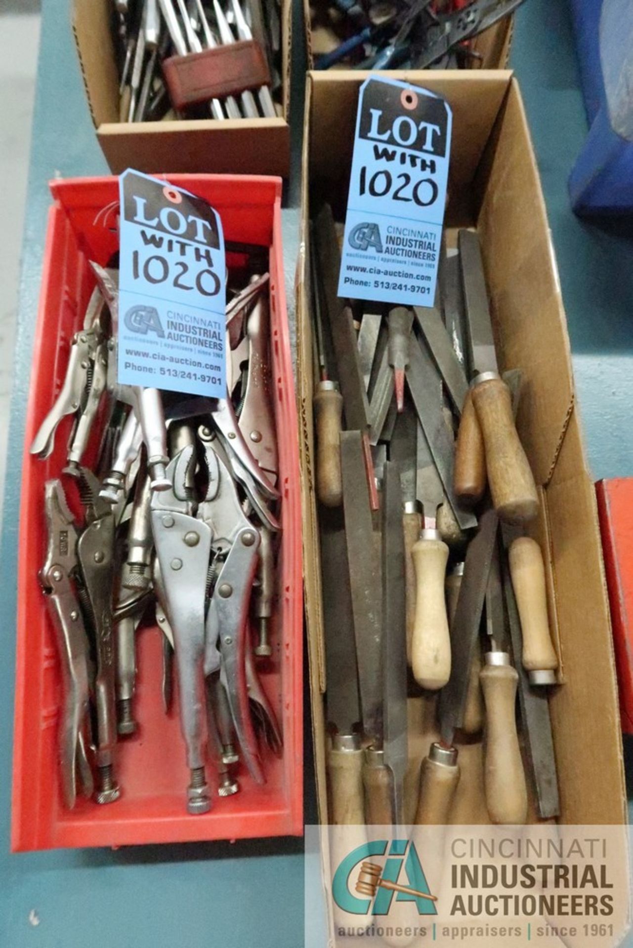 (LOT) LARGE ASSORTMENT OF SIDE CUTTERS, PLIERS, VISE GRIPS, FILES, SNAP RING PLIERS AND CHISELS - Image 3 of 4