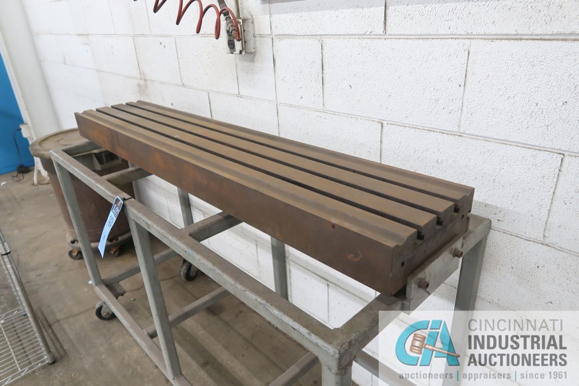 11" X 58" X 5" THICK T-SLOTTED MACHINE TABLE