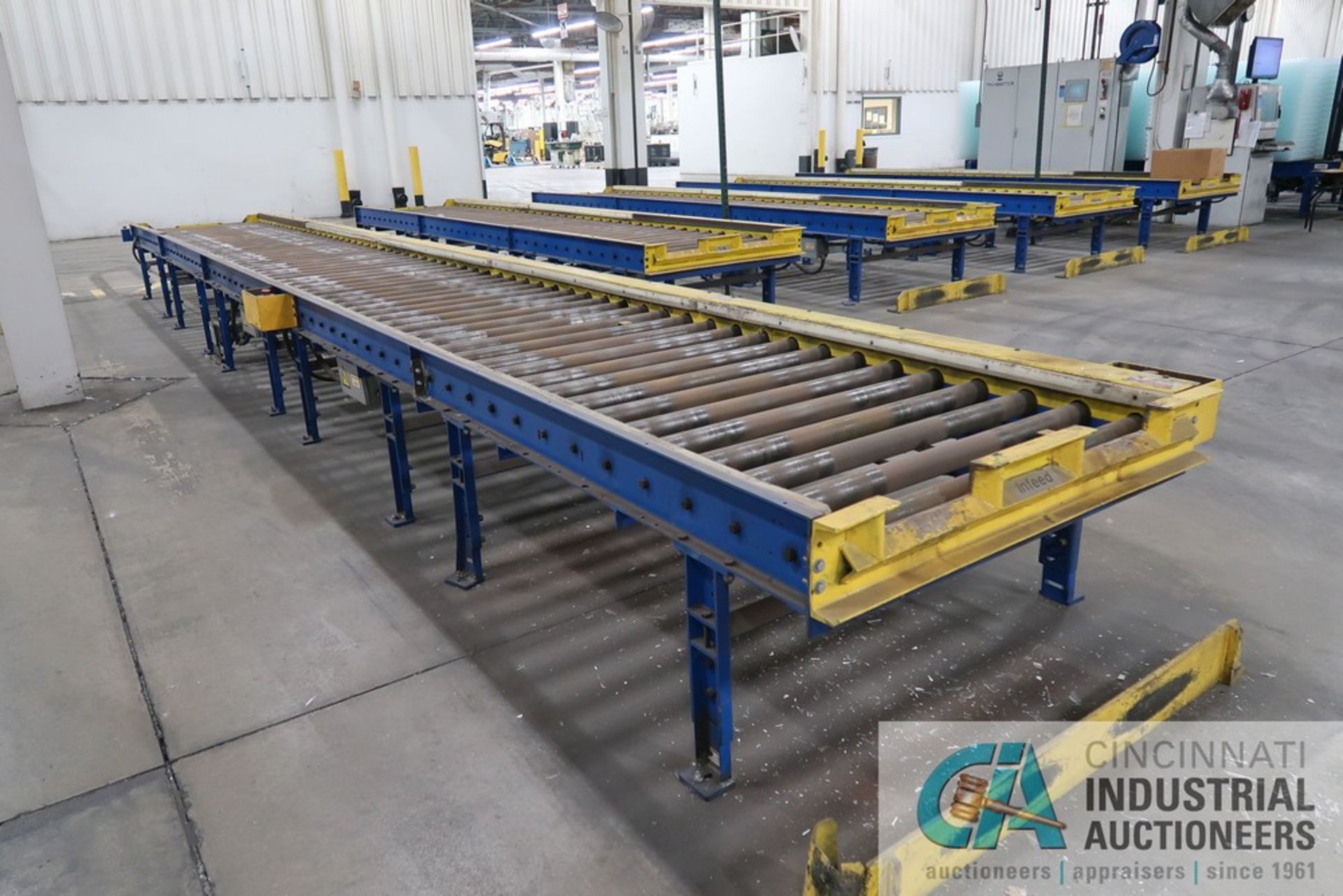 LINES 40" WIDE X 18' LONG (APPROX.) TRANSBOTICS MODEL CDLR-7244 CONVEYOR ACCUMULATOR STATIONS WITH - Image 9 of 18