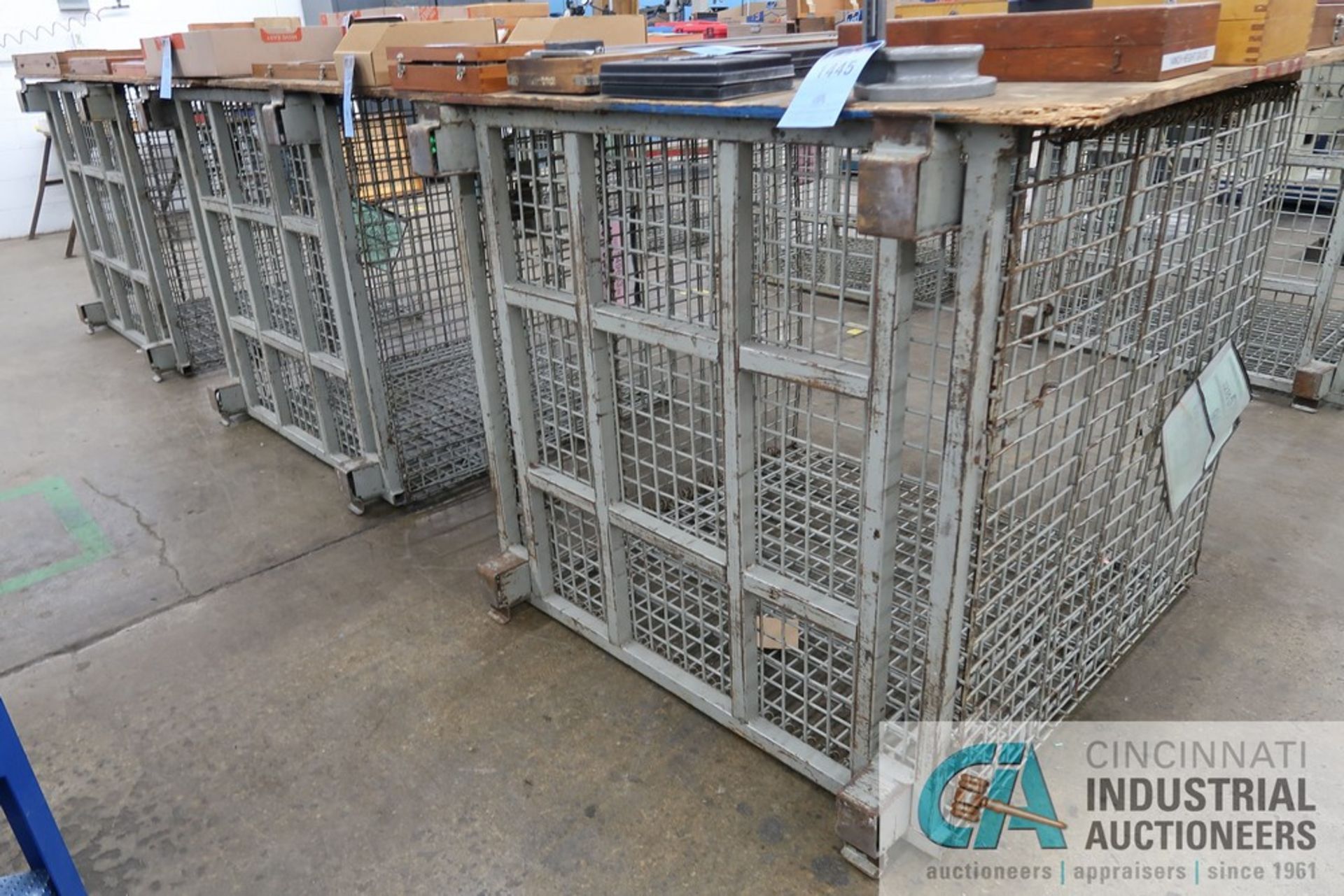 ****42" X 46" X 42" DEEP COLLAPSIBEL / STACKABLE WIRE BASKETS **DELAY REMOVAL - PICKUP 8-11-2021** - Image 4 of 6