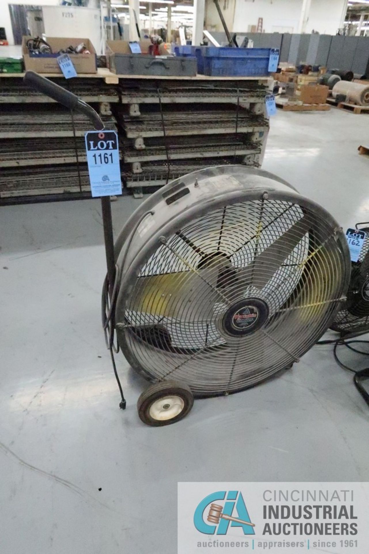 30" TRIANGLE ENGINEERING MODEL PC3021 DRUM TYPE PORTABLE INDUSTRIAL DUTY AIR CIRCULATOR