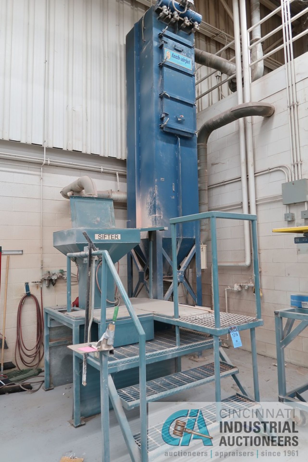 SIFTER LINE WITH TECH-AIR JET DUST COLLECTOR