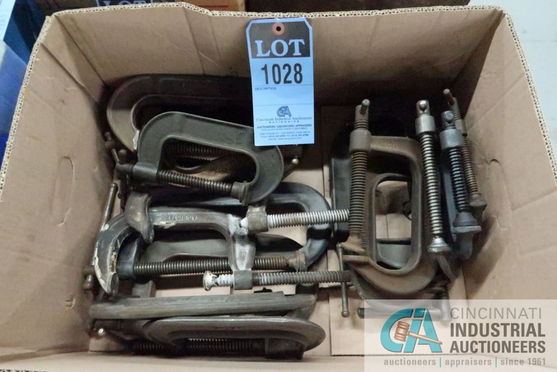 (LOT) 6" / 5" / 4" HEAVY DUTY C-CLAMPS, (16) CLAMPS TOTAL