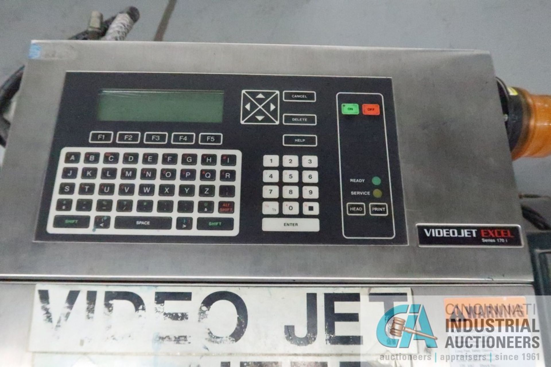 VIDEOJET MODEL EXCEL-170I INK JET MARKING MACHINE; S/N 1973280024WD - Image 2 of 3