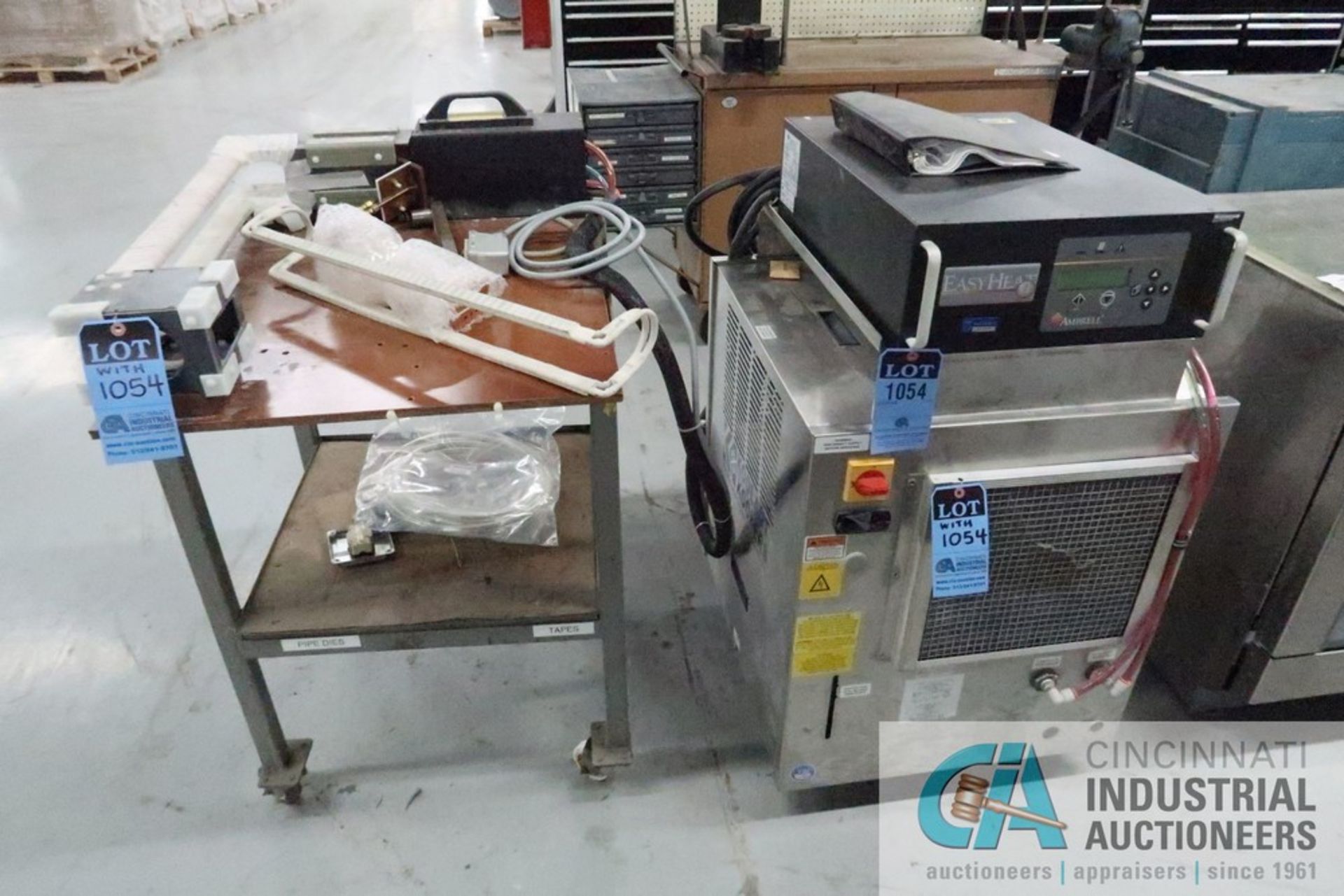 6.0 KW AMBRELL MODEL EASY HEAT 5060LI INDUCTION HEATING SYSTEM; S/N 117309-12120732, 3 PHASE,