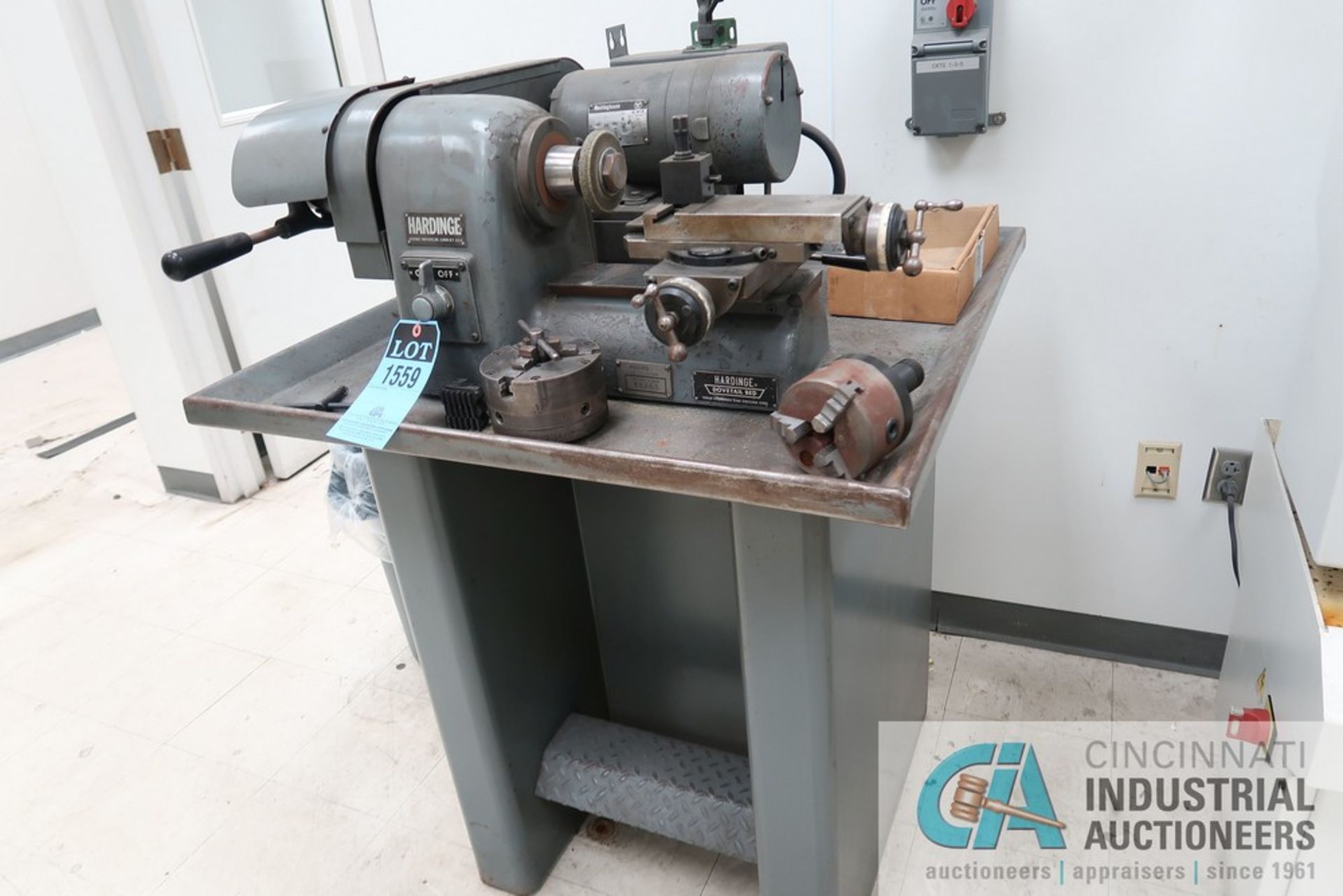 HARDINGE MODEL HSL-59 PRECISION TOOLROOM LATHE; S/N SLD-8220-W