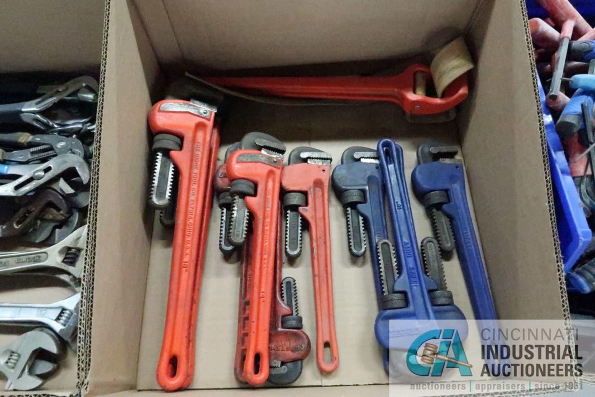 (LOT) MISCELLANEOUS PIPE WRENCHES