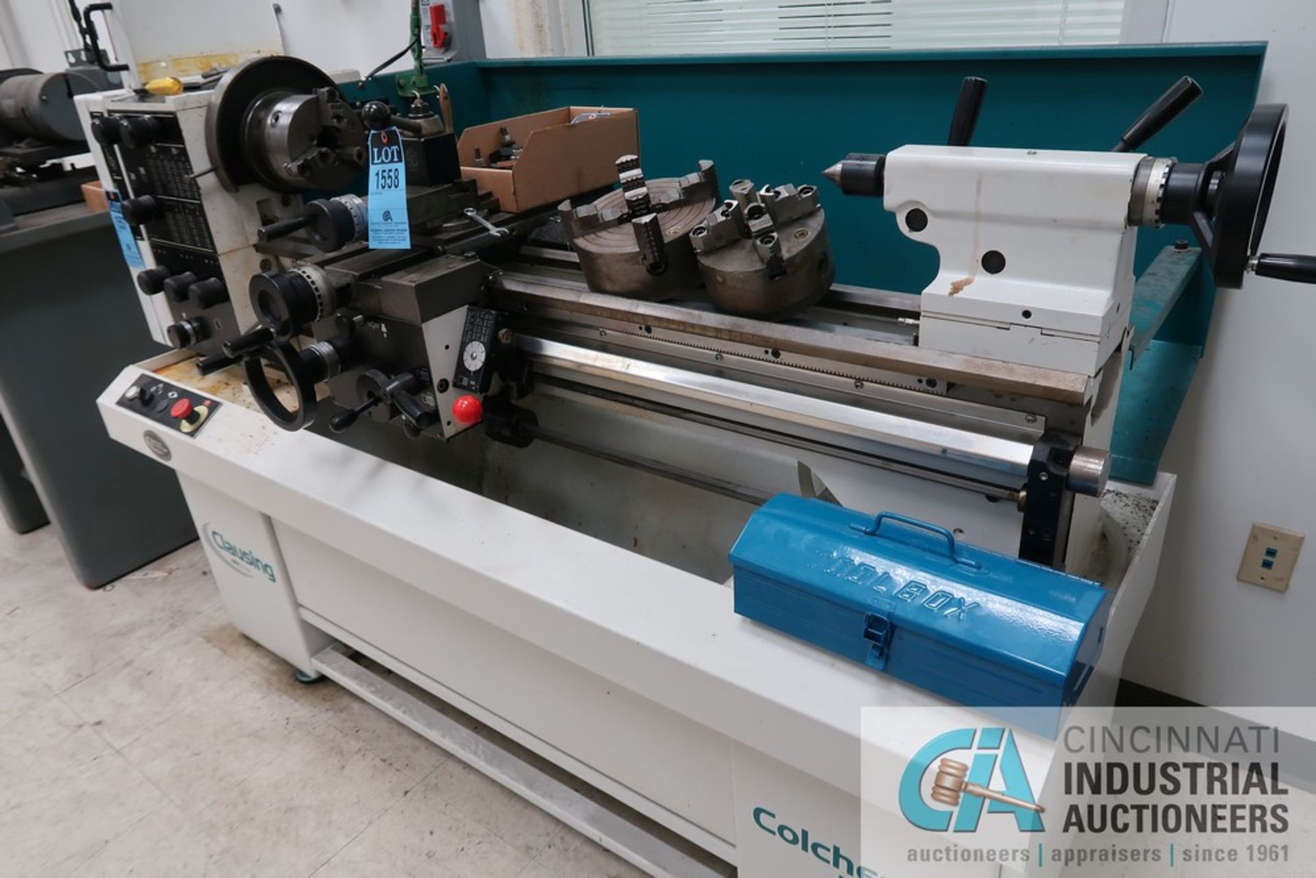 13" X 40" CLAUSING MODEL 8027J GEARED HEAD ENGINE LATHE; S/N NG01496, WITH 6" THREE JAW CHUCK AND - Image 2 of 11