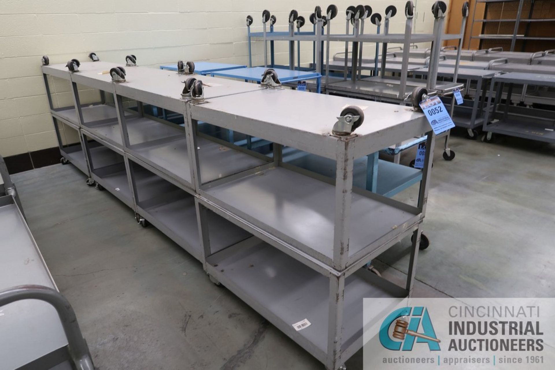 40" X 24" 2-SHELF STEEL CARTS - Image 2 of 2