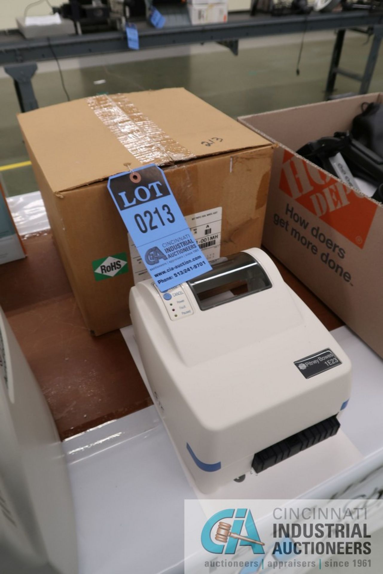(LOT) PITNEY BOWES IE23 LABEL PRINTER AND TRIPLE WHEEL ASSEMBLY - Image 2 of 4