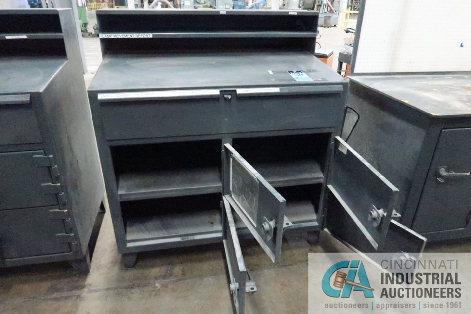 48" X 28" STRONG HOLD FOUR-DOOR HEAVY DUTY STEEL FOREMAN DESK **Loading Fee Due the "ERRA" Taylor - Image 2 of 2