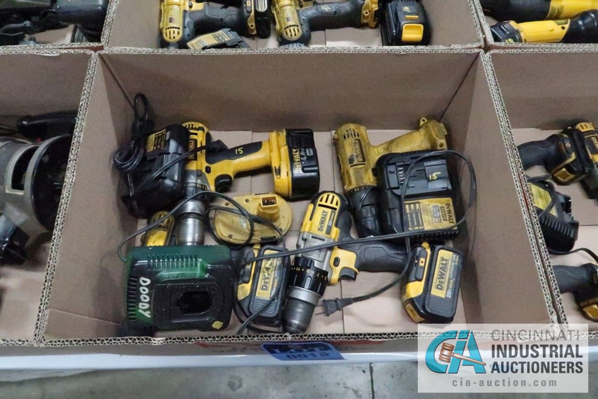 CORDLESS DEWALT DRILLS WITH CHARGERS