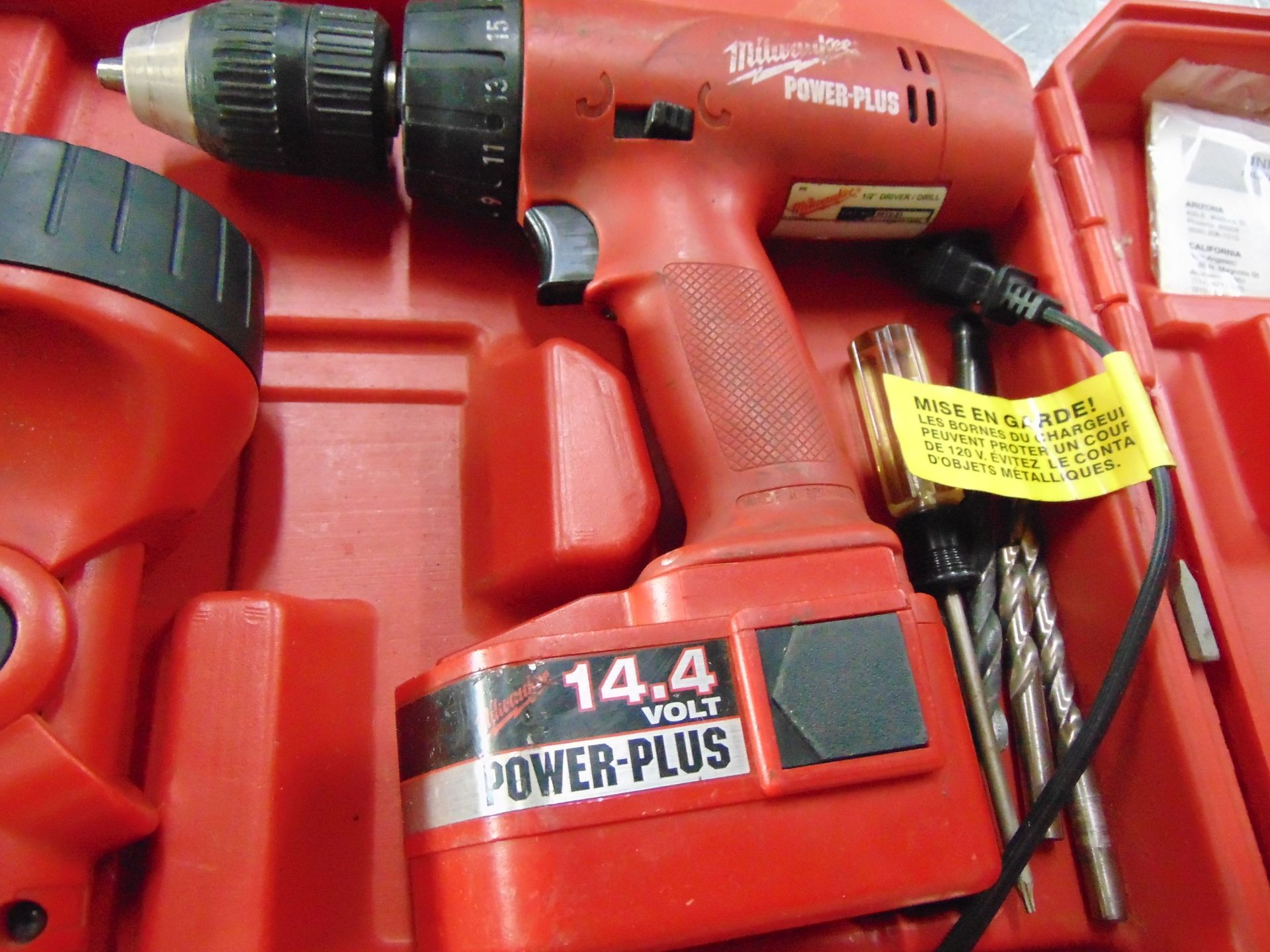 Milwaukee 14.4-Volt Cordless Drill; Flashlight & Charger - Image 2 of 2