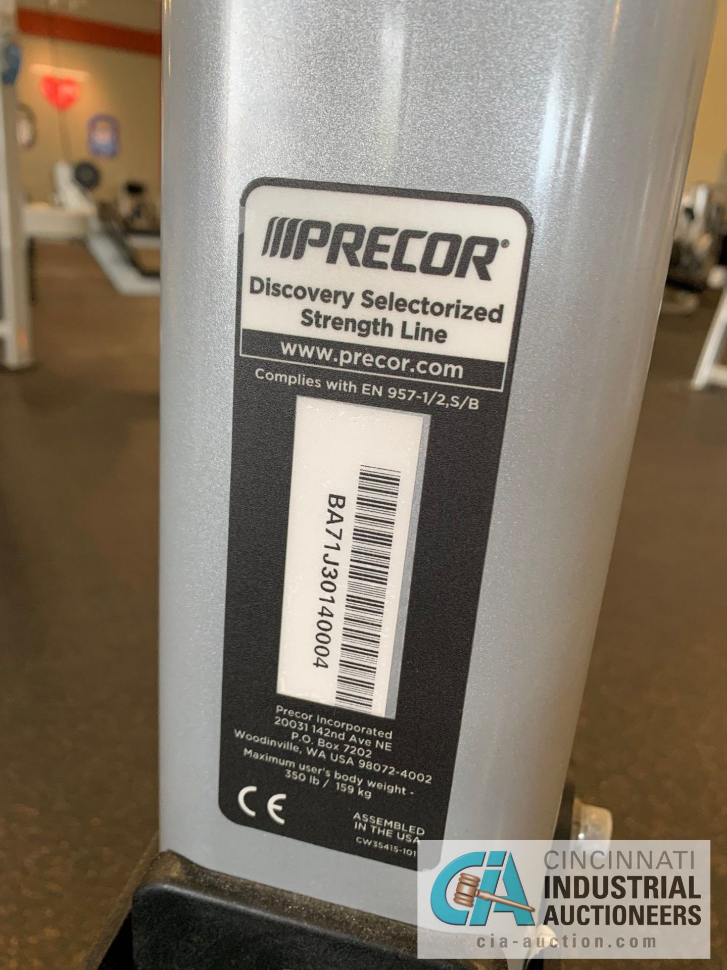 PRECOR REAR DELT/PEC FLY SELECTORIZED STRENGTH TRAINING MACHINES - Image 6 of 6