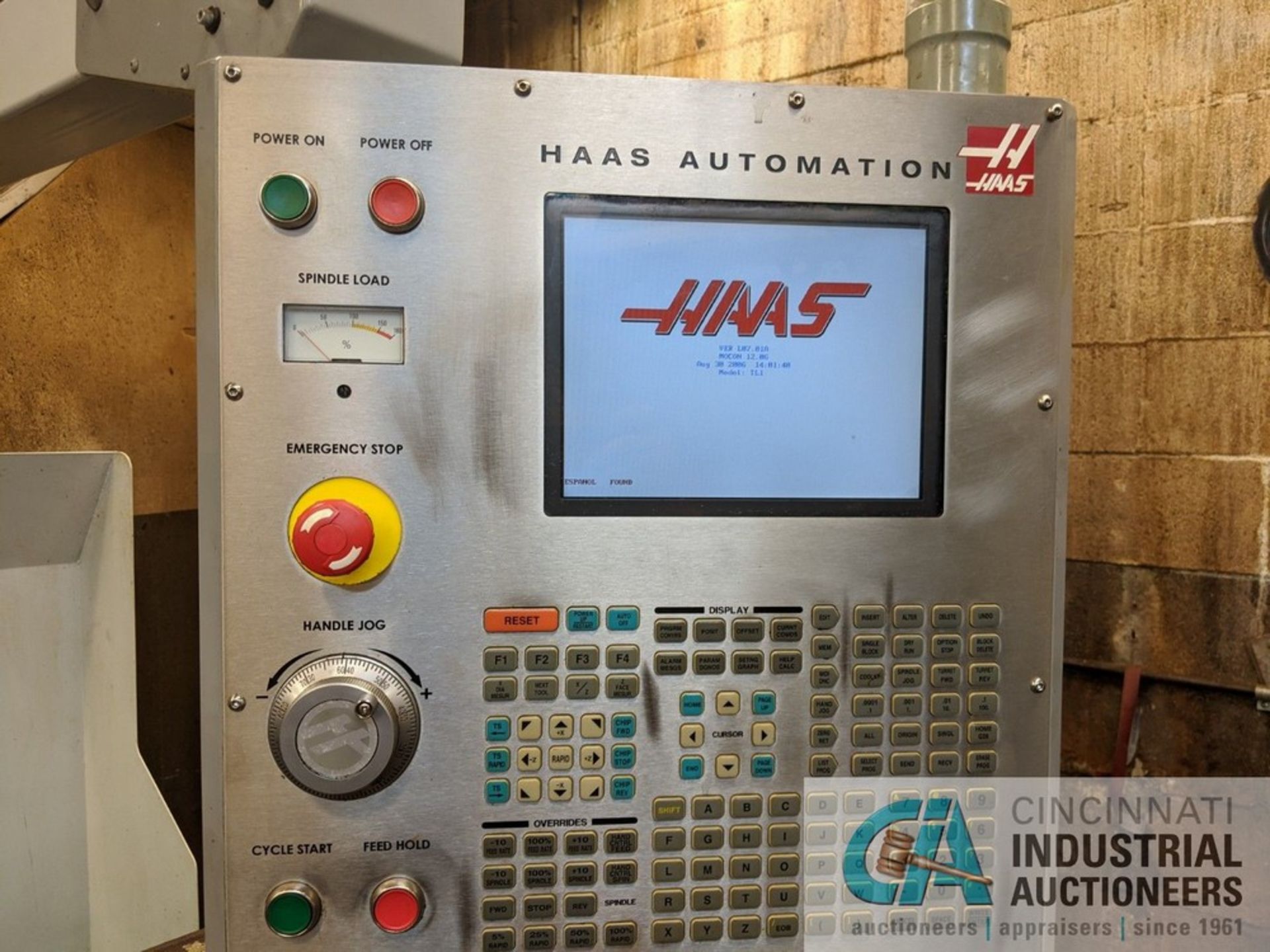 14" X 30" HAAS MODEL TL-1 CNC TOOLROOM LATHE, S/N: 307585, 8" 3-JAW CHUCK, TAILSTOCK, HAAS - Image 6 of 8