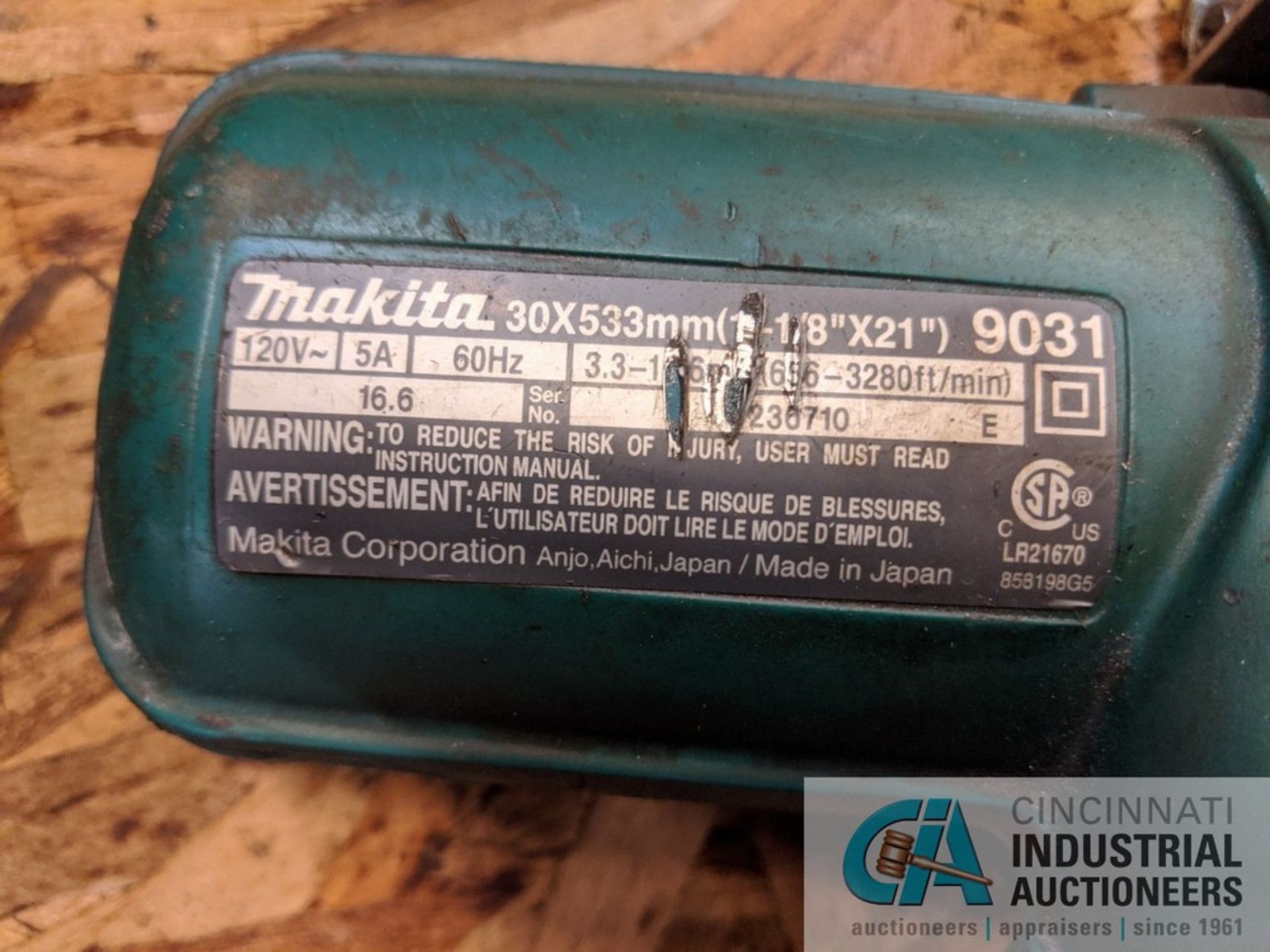 (LOT) SEARS BATTERY CHARGER, (2) MAKITA SANDERS, CHICAGO SAWZALL, HEAT GUN - Image 4 of 4