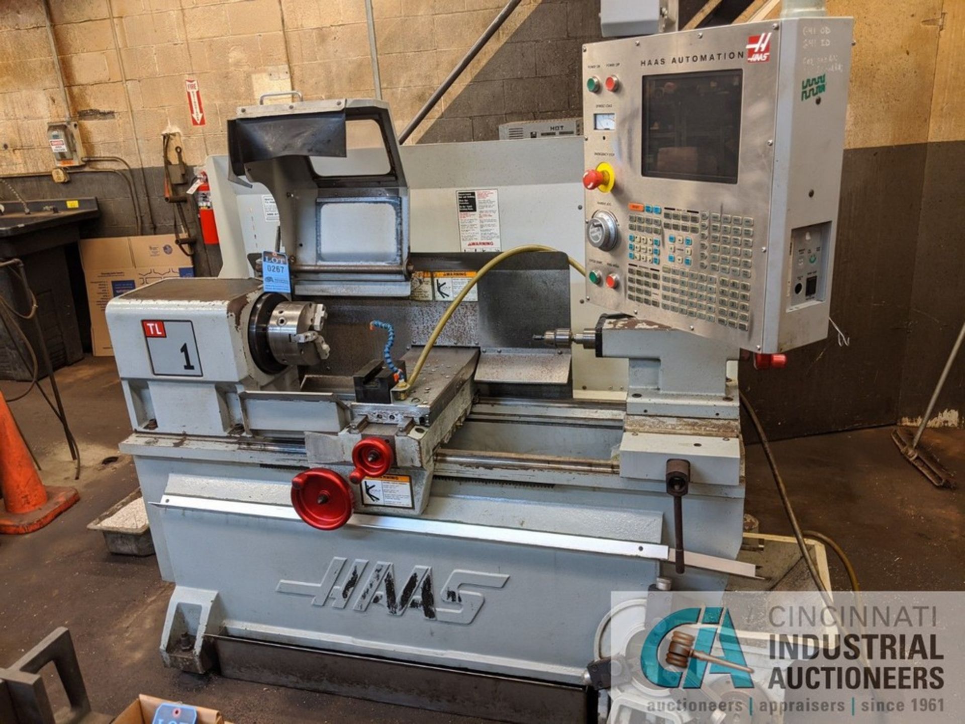 14" X 30" HAAS MODEL TL-1 CNC TOOLROOM LATHE, S/N: 307585, 8" 3-JAW CHUCK, TAILSTOCK, HAAS - Image 2 of 8