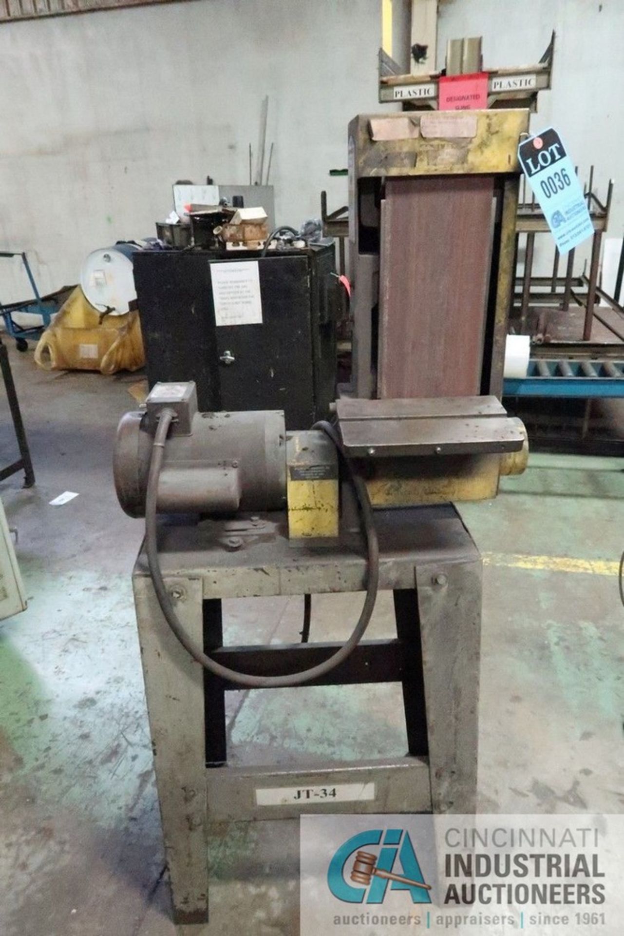 6" BELT SANDER **Loading Fee Due the "ERRA" Industrial Services & Sales, LLC $25.00, SEE PRICING - Image 3 of 4