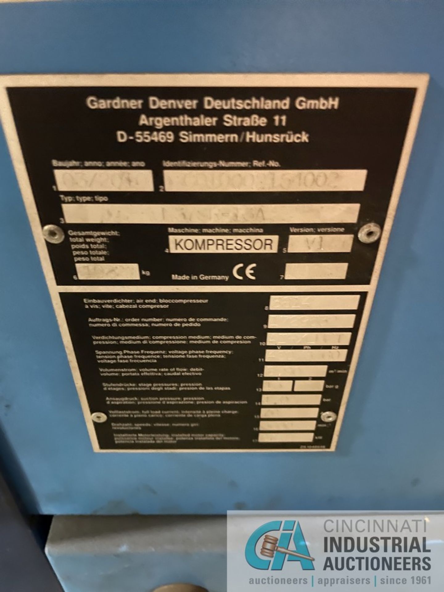 (OUT OF SERVICE) 37-KW / 49-HP GARDNER DENVER MODEL L375R / DELCOS 3100 COMP-AIR ROTARY SCREW AIR - Image 5 of 7