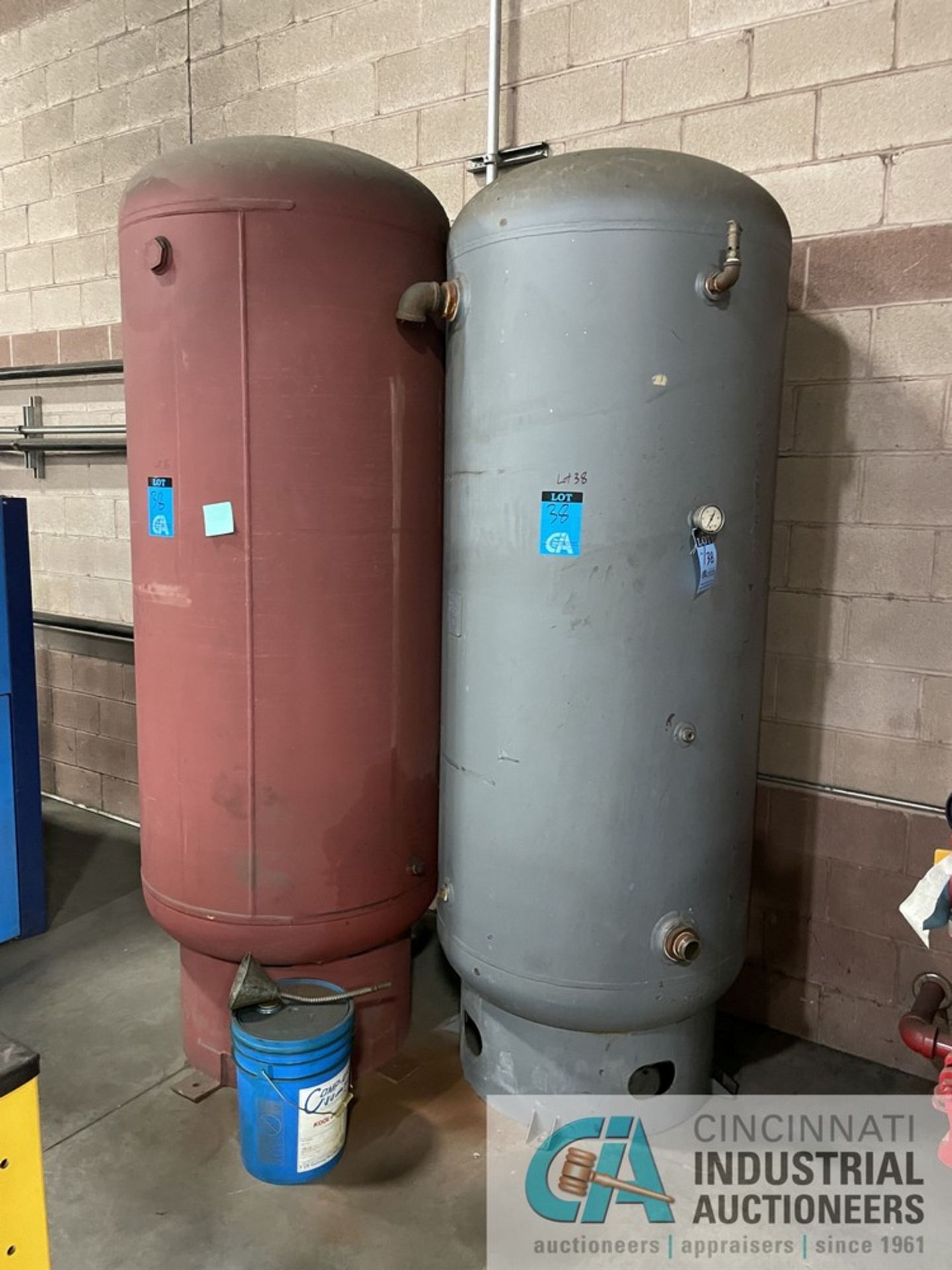 500-GALLON AIR RECEIVER TANKS