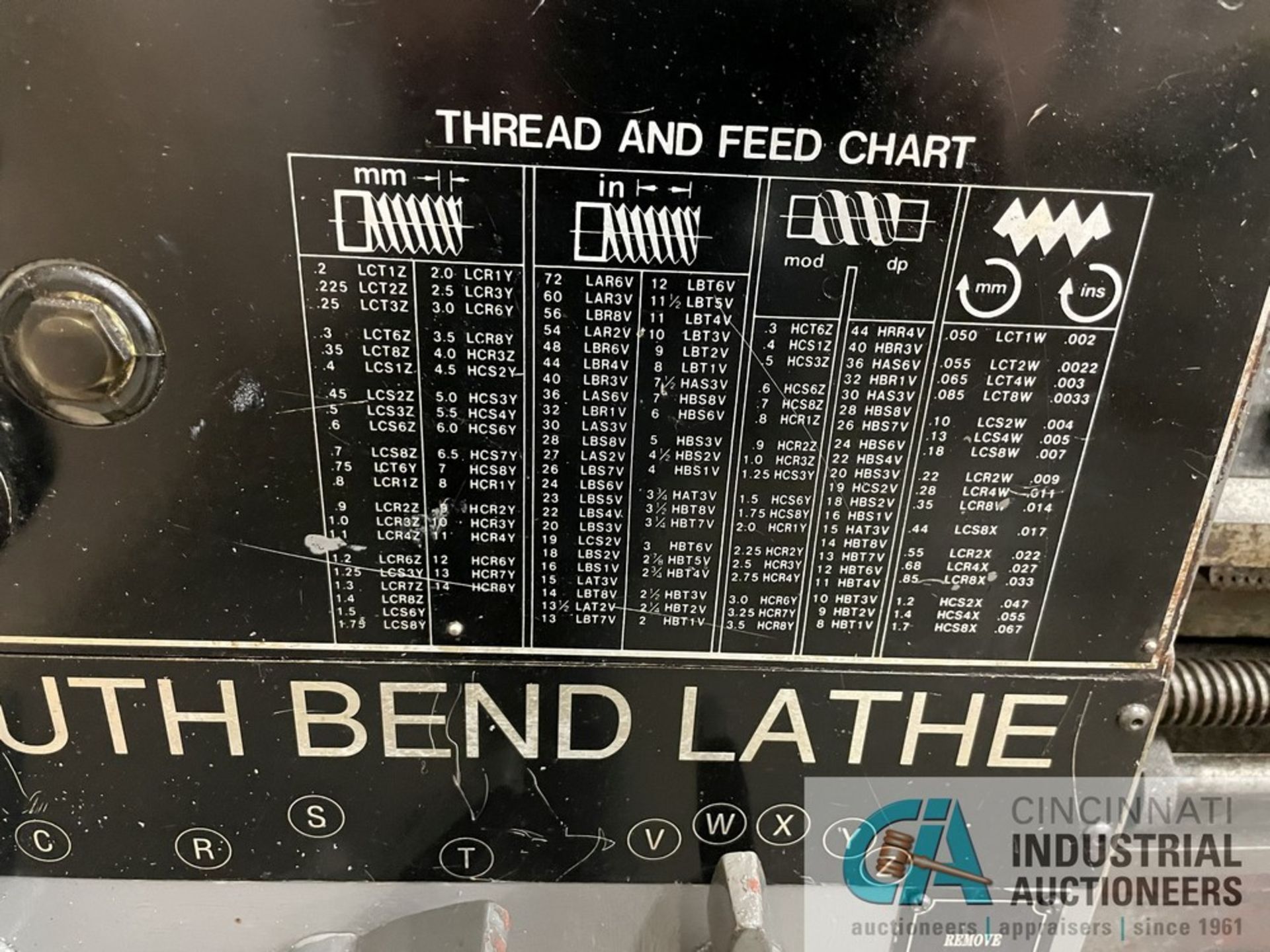 14" X 40" SOUTH BEND LATHE; S/N 1440009366, 10" 3-JAW CHUCK, TAILSTOCK, TOOL POST HOLDER, NEWALL - Image 5 of 8