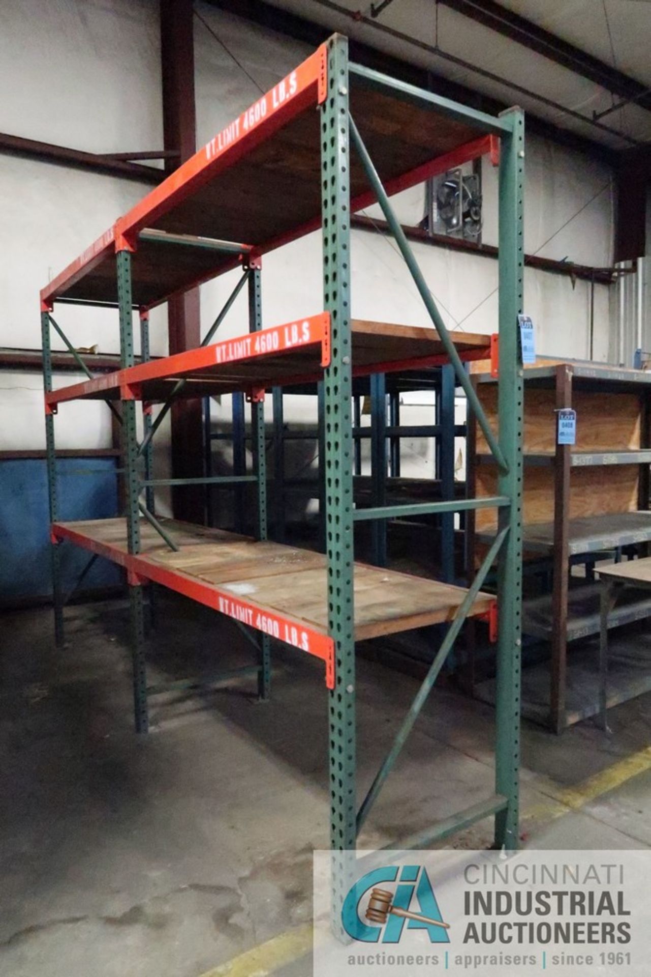 SECTIONS 66" X 30" X 100" ADJUSTABLE BEAM PALLET RACKS, WITH (3) 100" X 30" UPRIGHTS WITH 3" X 1-1/ - Image 2 of 3