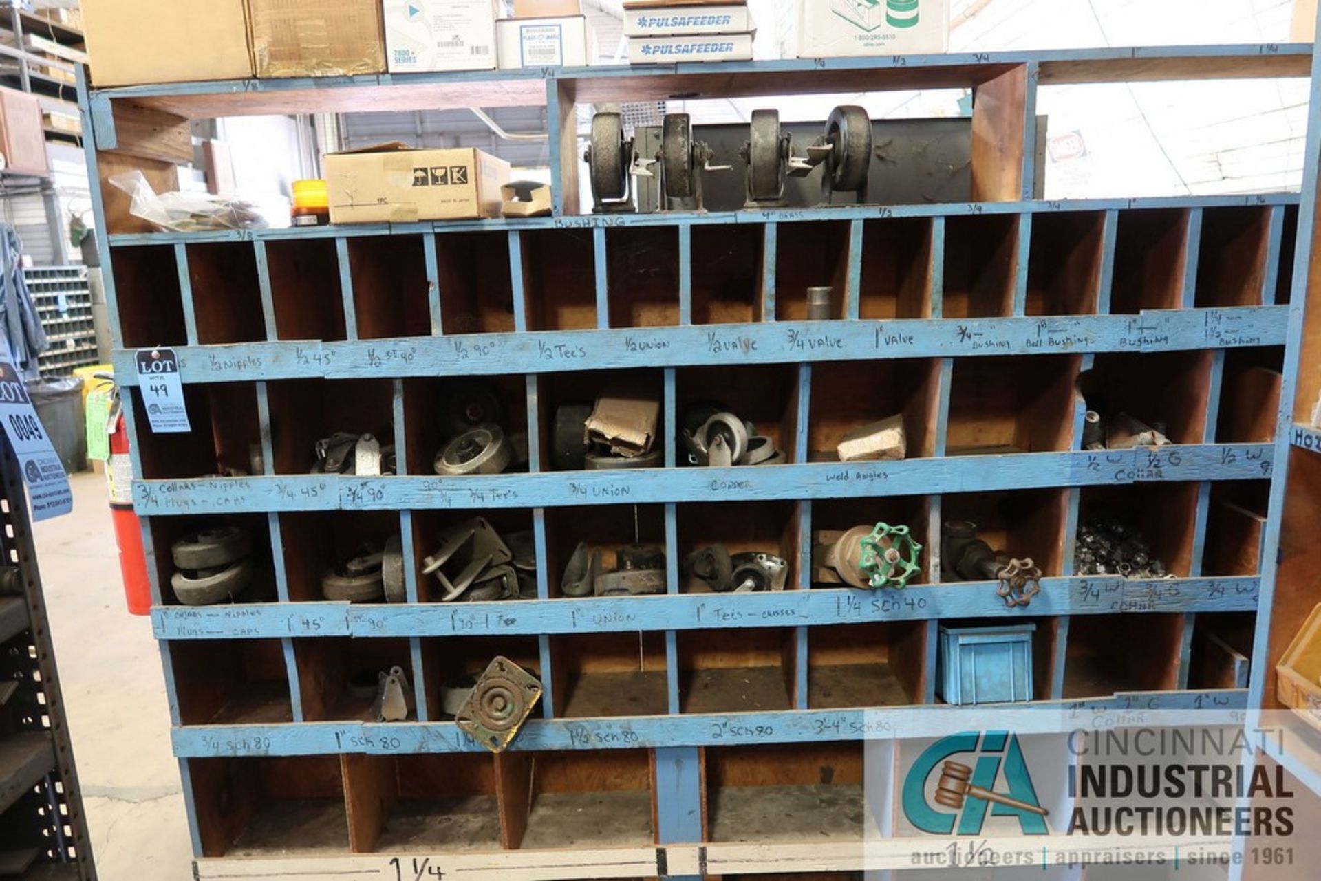 (LOT) MAINTENANCE SUPPLIES AND MACHINE PARTS CONSISTING OF FUSES, HYDRAULIC FITTINGS, LARGE QUANTITY - Image 32 of 33