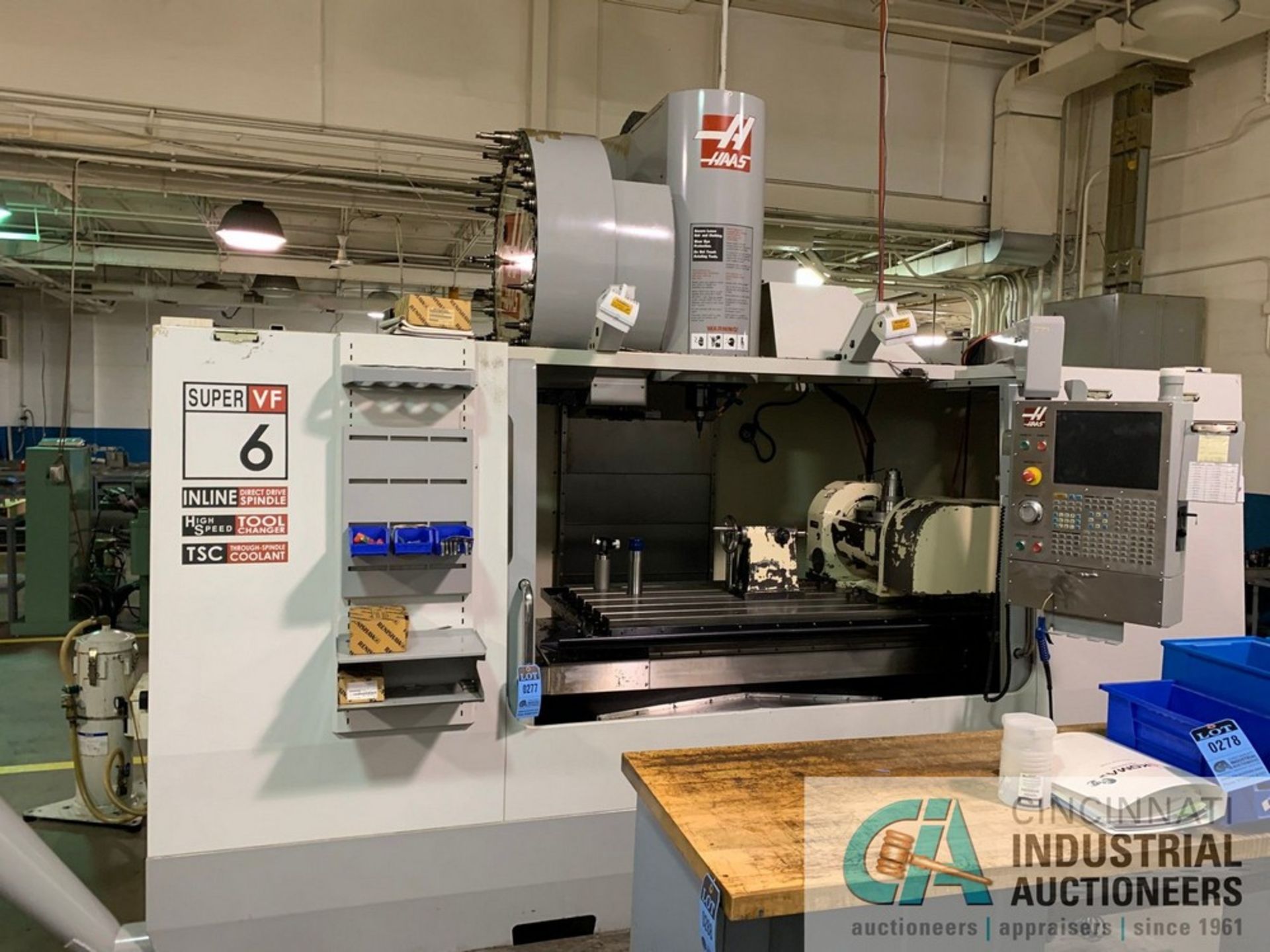 Haas Model VF-6SS CNC Vertical Machining Center with 12" 4th & 5th Tsudokoma TN-320 Trunnion - Image 2 of 19