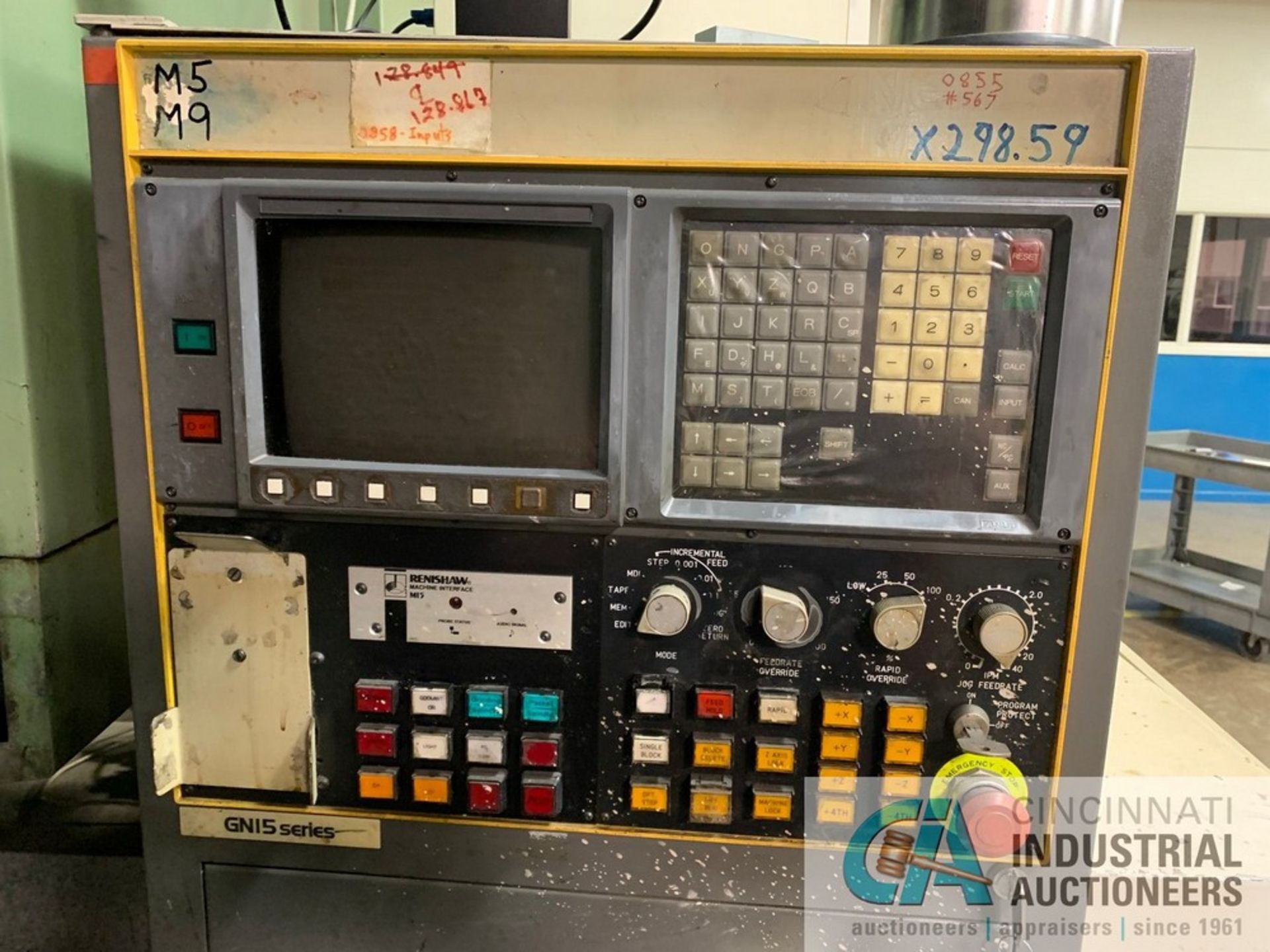 JUNGNER MODEL PSA-600 CNC CUTTER GRINDER; S/N 1030, GENERAL NUMERIC GW15 SERIES CONTROL - Image 7 of 8