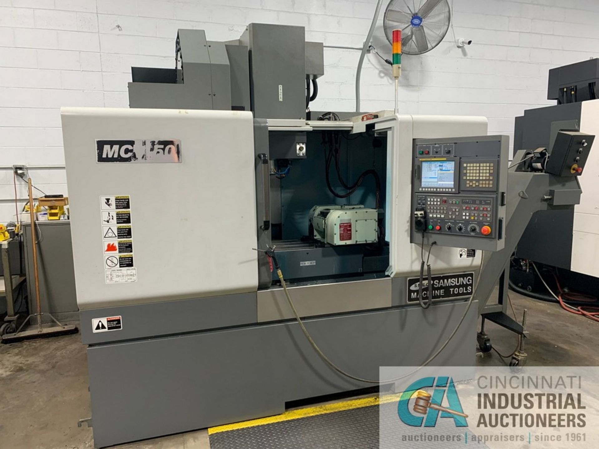 **Samsung Model MCV50 CNC Vertical Machining Centers with 4th and 5th Axis Koma Trunnion - Image 10 of 15