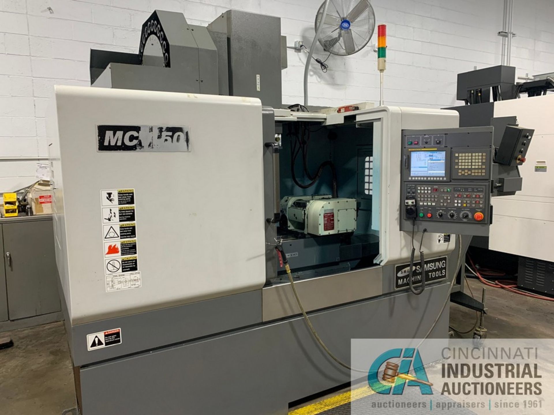 **Samsung Model MCV50 CNC Vertical Machining Centers with 4th and 5th Axis Koma Trunnion - Image 2 of 15