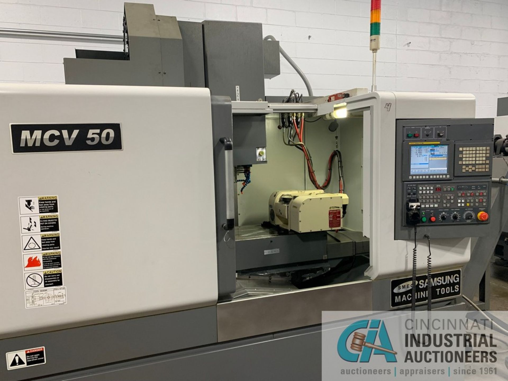 **SAMSUNG MODEL MCV50 CNC VERTICAL MACHINING CENTER W/ 4TH & 5TH AXIS, KOMA TILTING & ROTATING - Image 16 of 16