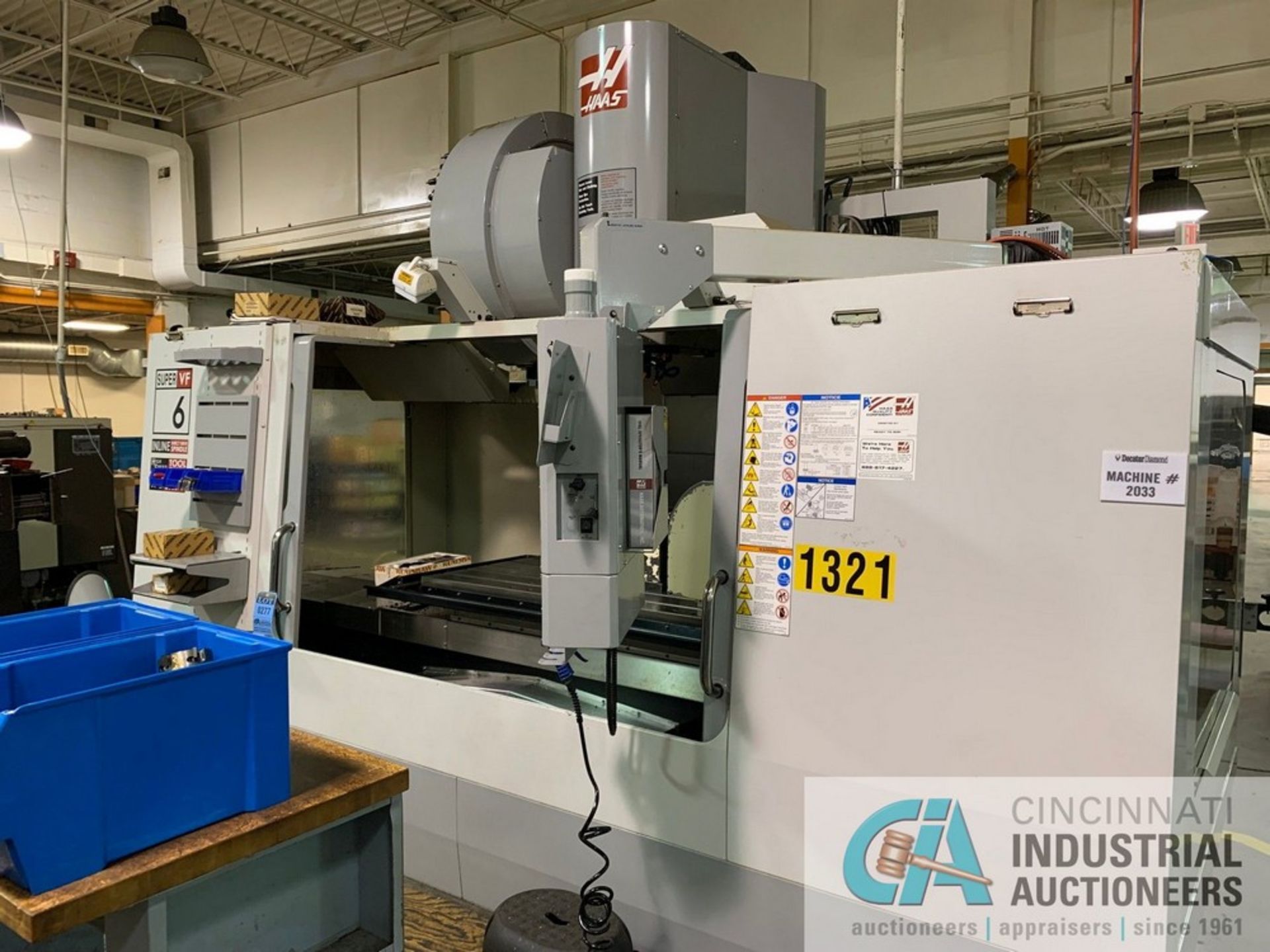 Haas Model VF-6SS CNC Vertical Machining Center with 12" 4th & 5th Tsudokoma TN-320 Trunnion - Image 3 of 19