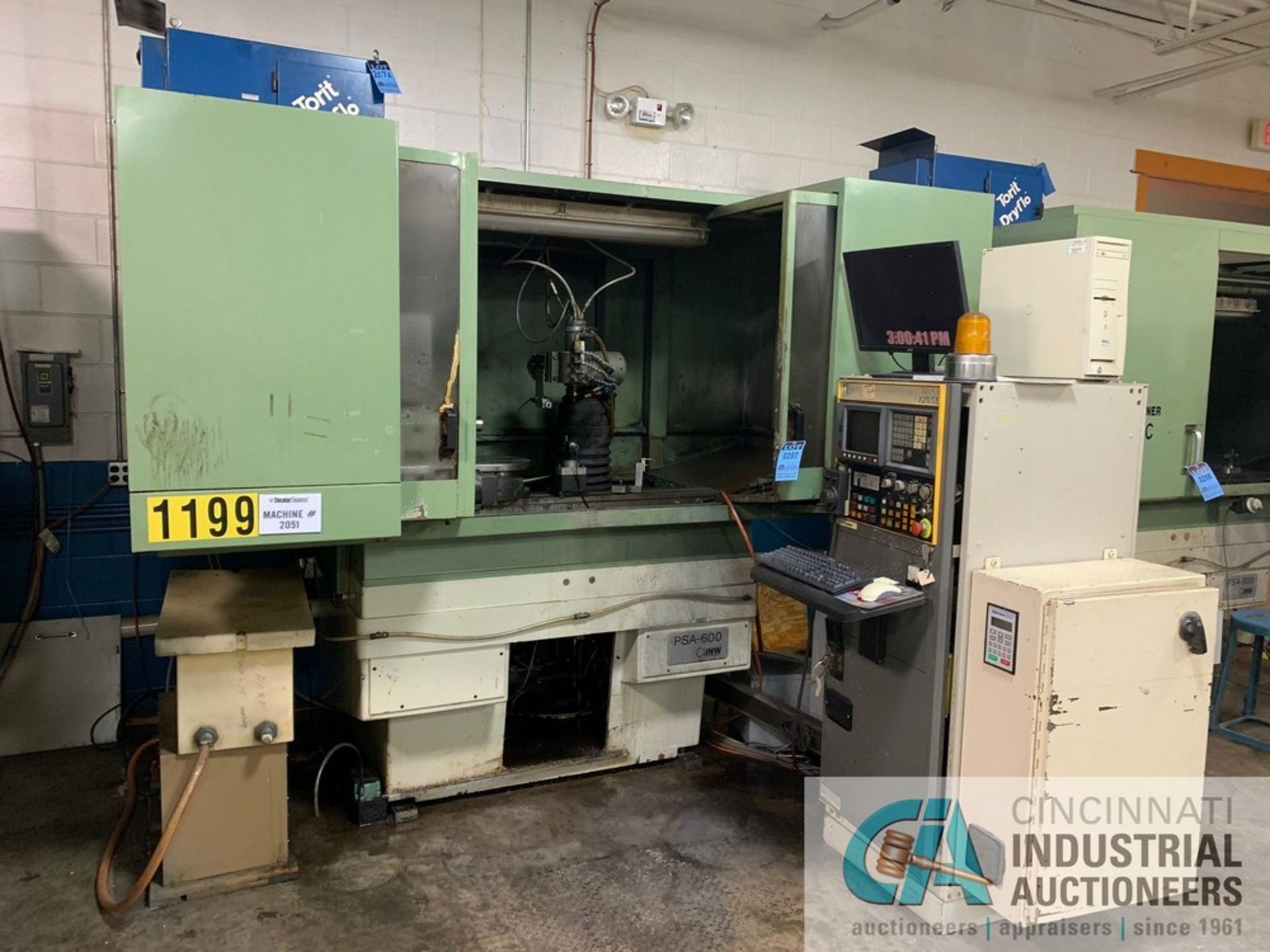 JUNGNER MODEL PSA-600 CNC CUTTER GRINDER; S/N 1030, GENERAL NUMERIC GW15 SERIES CONTROL