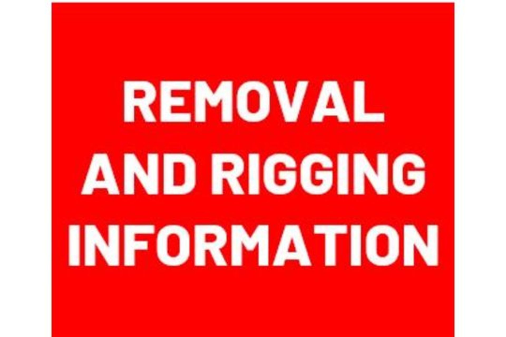Removal Notice - Winning Bidders