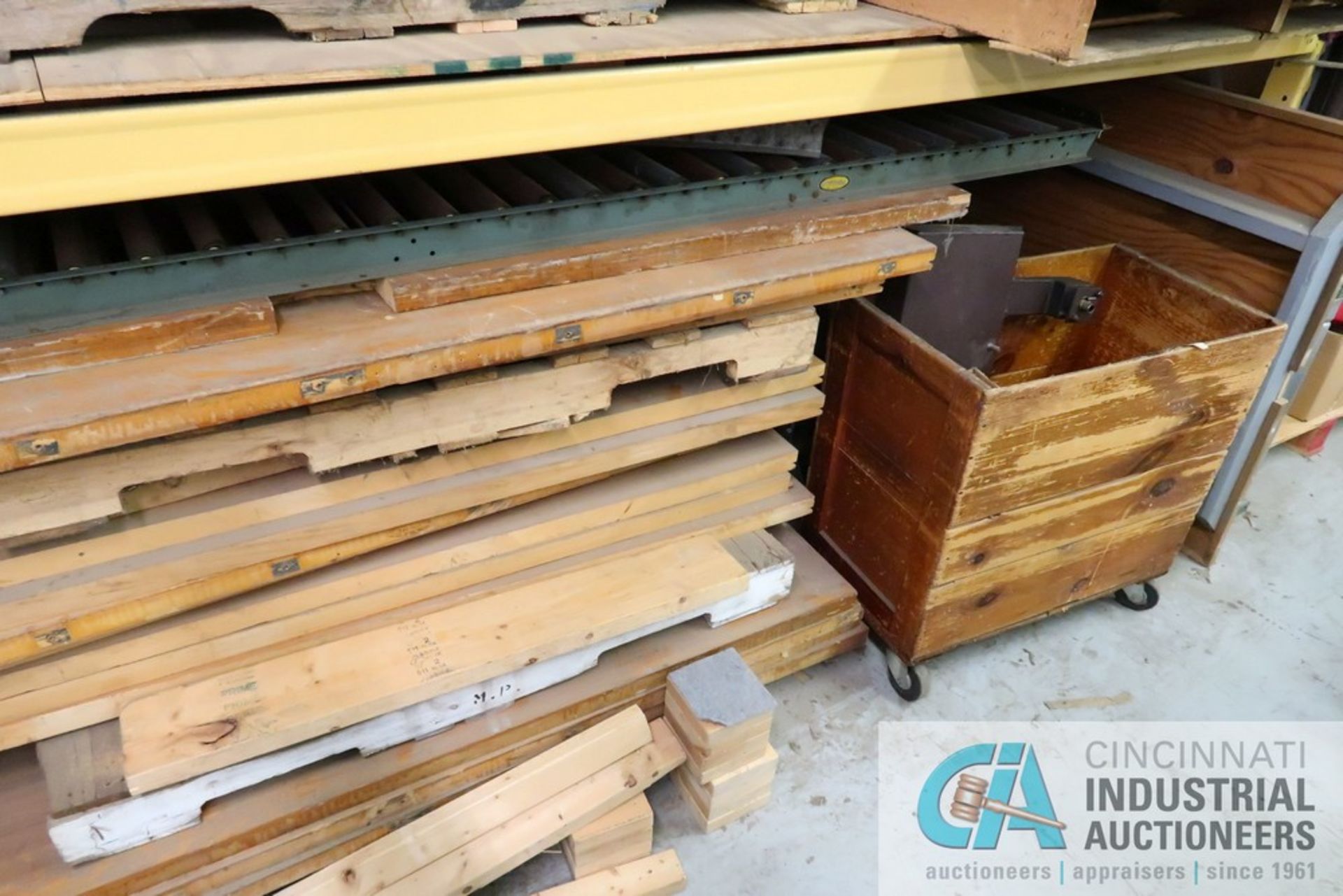 SECTIONS 108" X 48" X 106" ADJUSTABLE BEAM PALLET RACKS WITH CONTENTS INCLUDING GERBER MOVER FRAMES, - Image 4 of 12