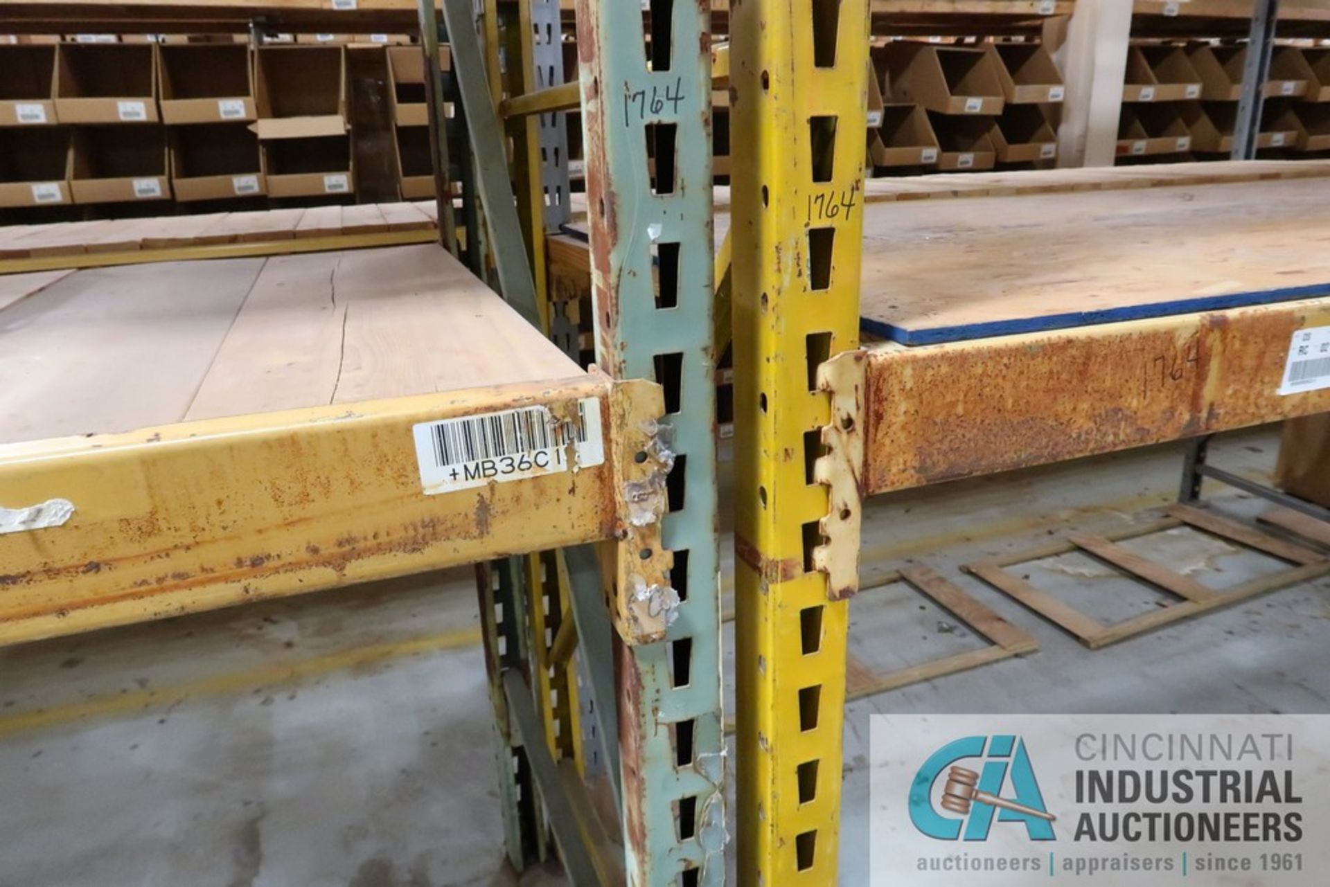 SECTIONS 44-1/2" X 100" X 12' PALLET RACK, (2) SHELVES PER SECTION WITH (20) BEAMS AND (6) SHEETS 4' - Image 2 of 3