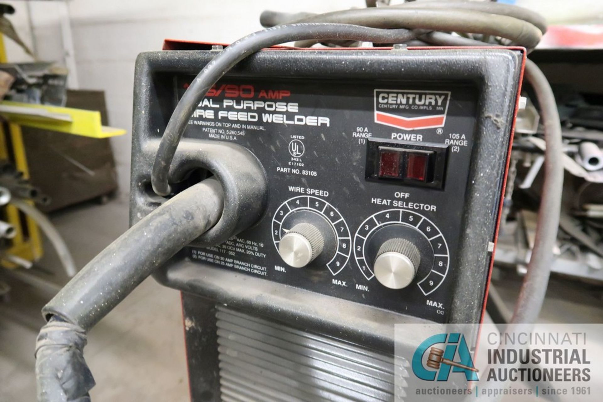 105 AMP CENTURY MODEL 117-052 DUAL PURPOSE WIRE FEED WELDER; S/N 444734 - Image 2 of 2